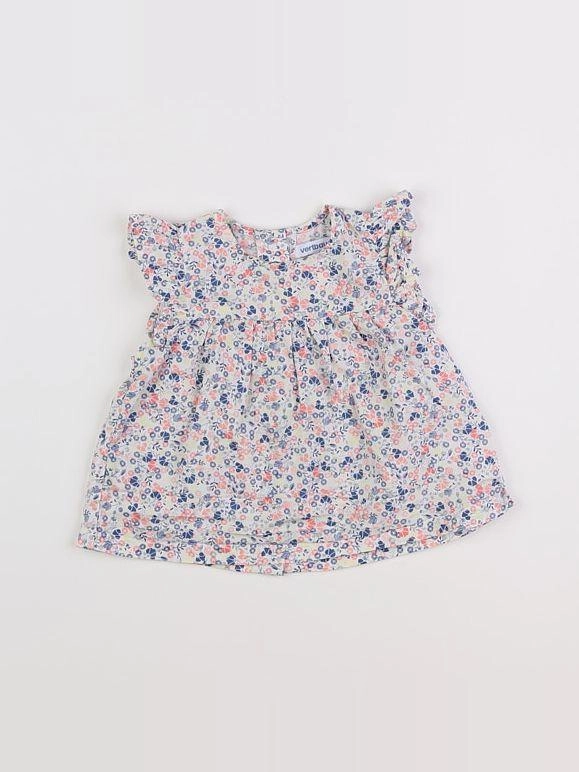 Vertbaudet - blouse multicolore - 9 mois