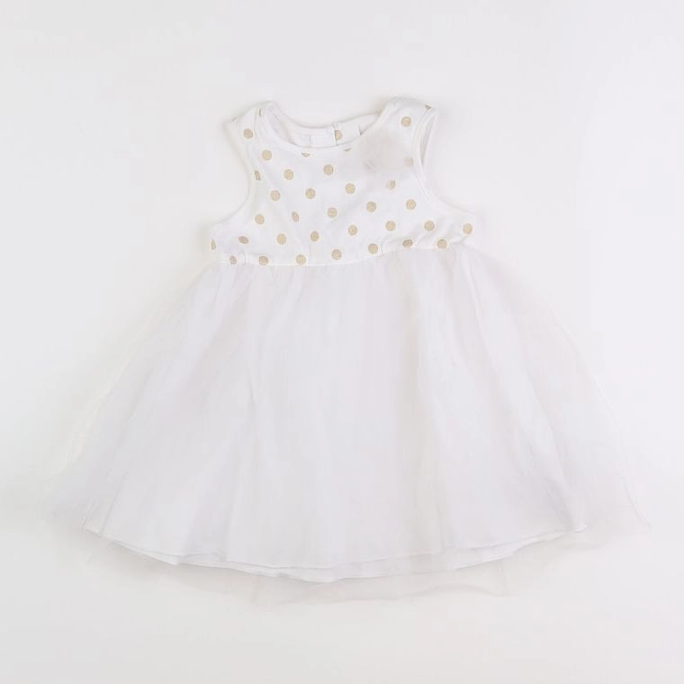 Vertbaudet - robe blanc - 18 mois