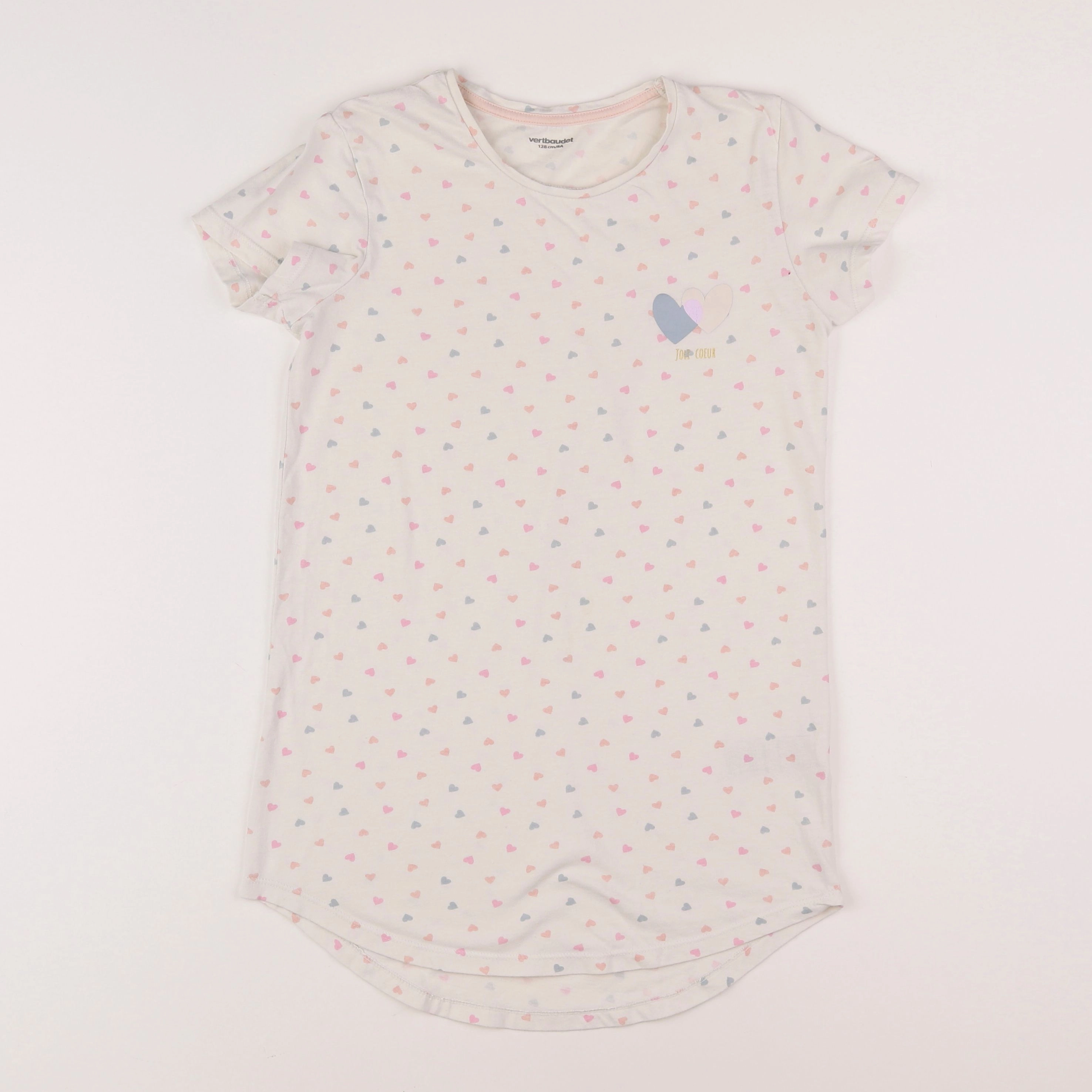 Vertbaudet - chemise de nuit coton multicolore - 8 ans