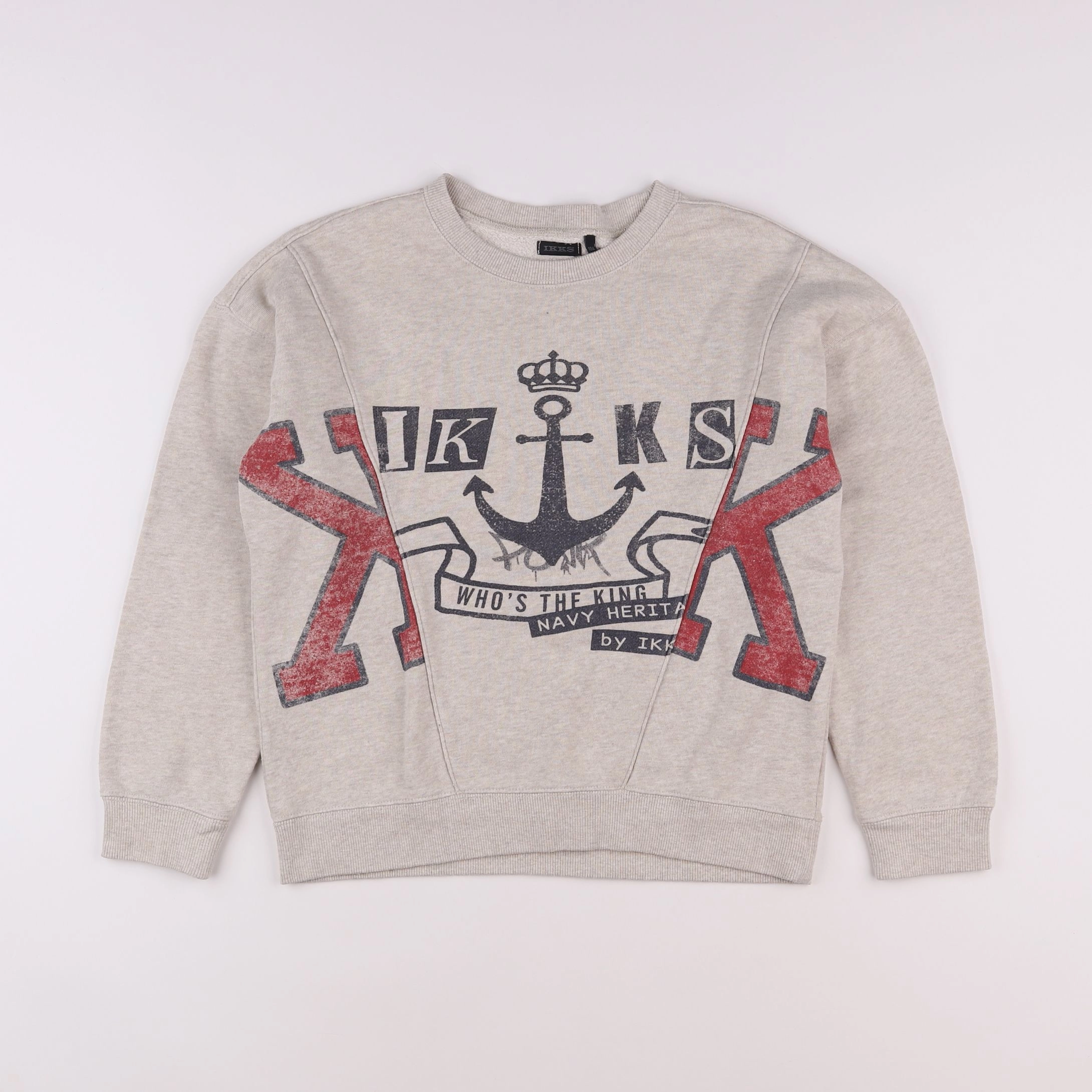 IKKS - sweat beige - 10 ans