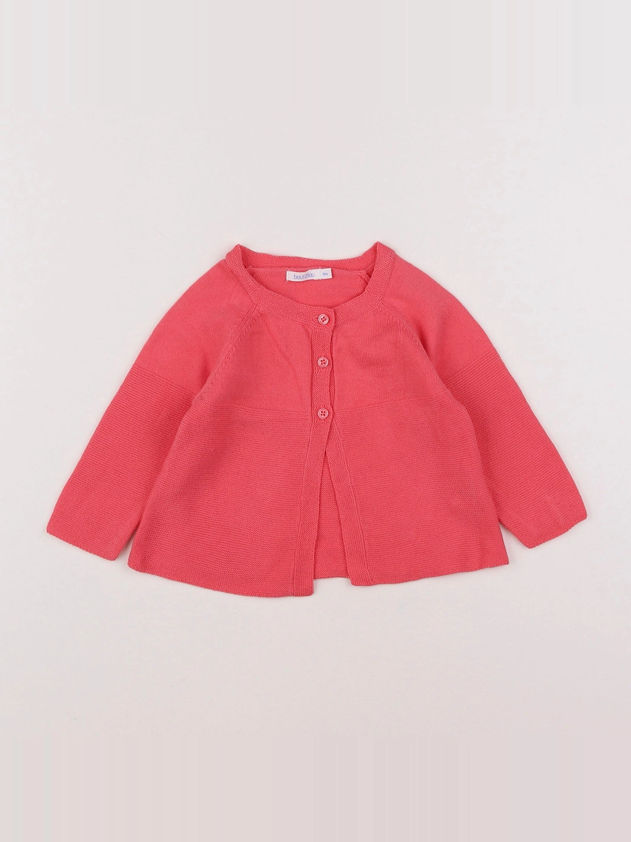Boutchou - gilet rose - 9 mois