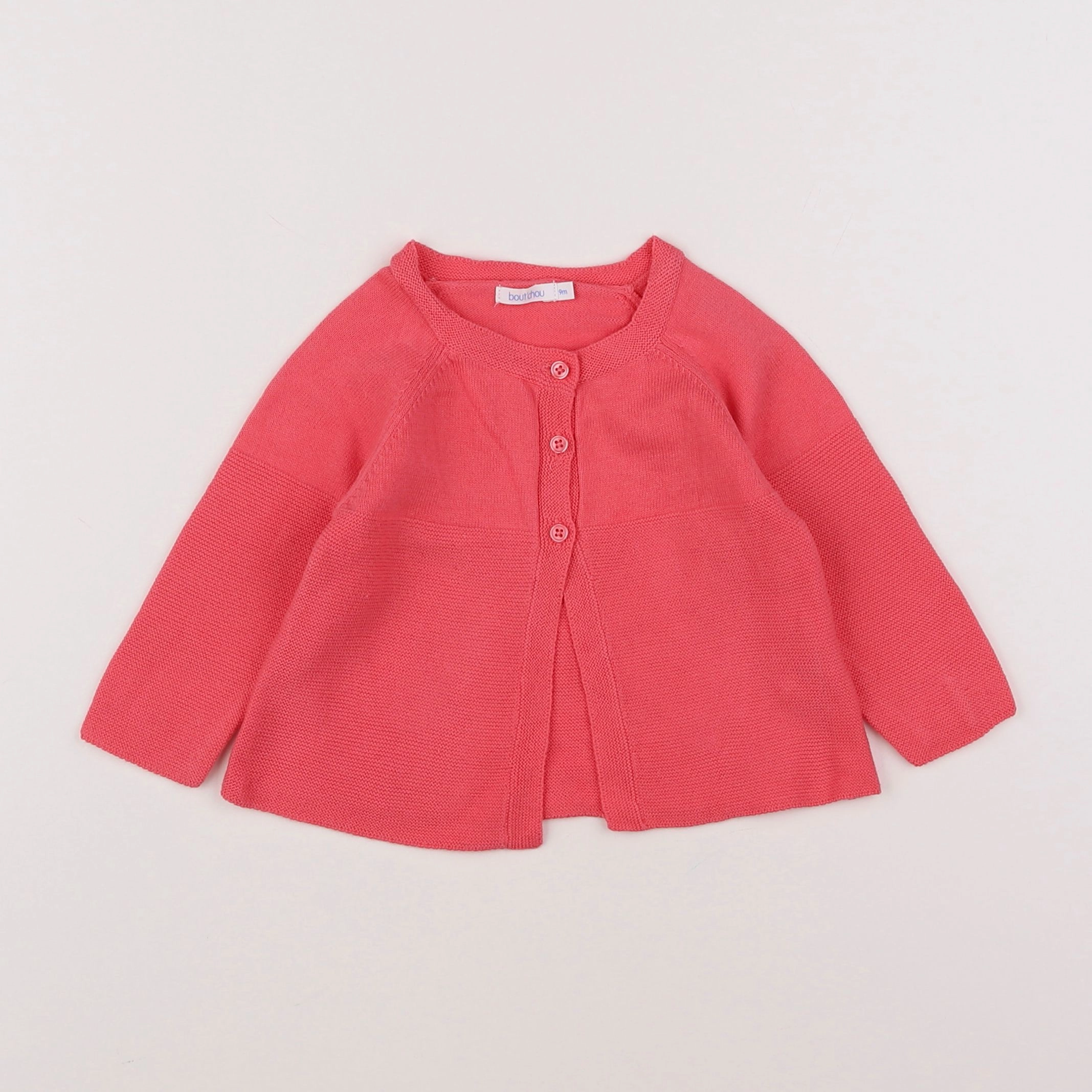 Boutchou - gilet rose - 9 mois