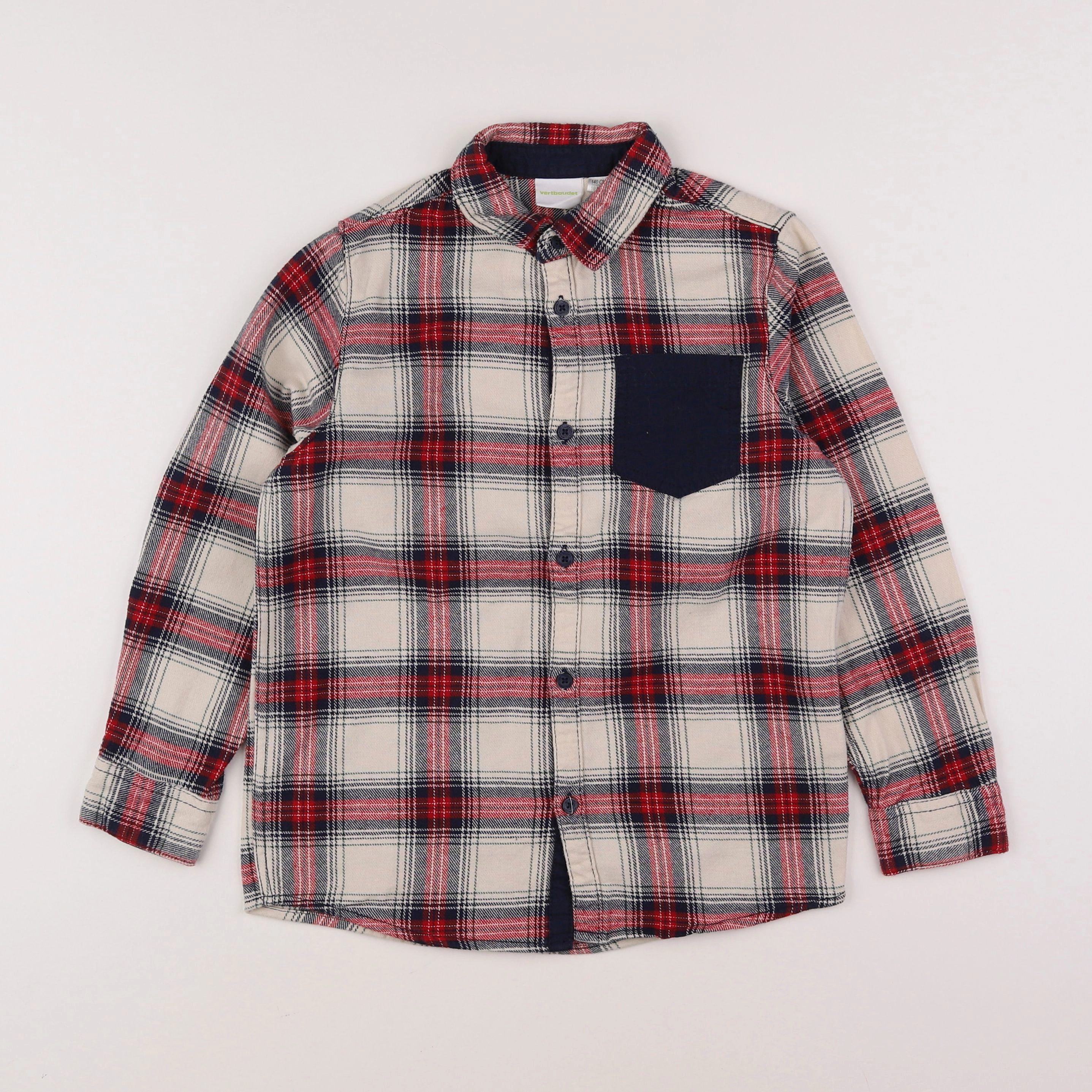 Vertbaudet - chemise multicolore - 10 ans