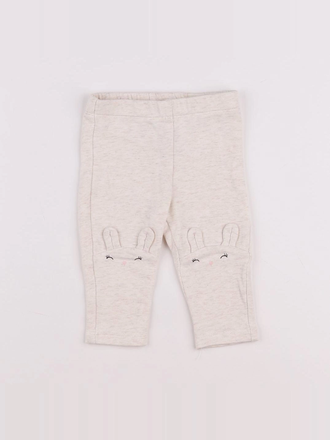 H&M - legging beige - 3/6 mois