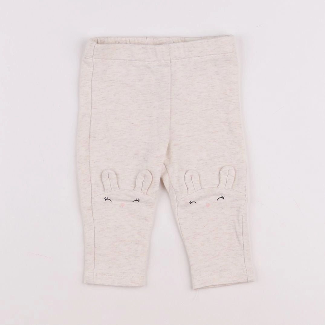 H&M - legging beige - 3/6 mois
