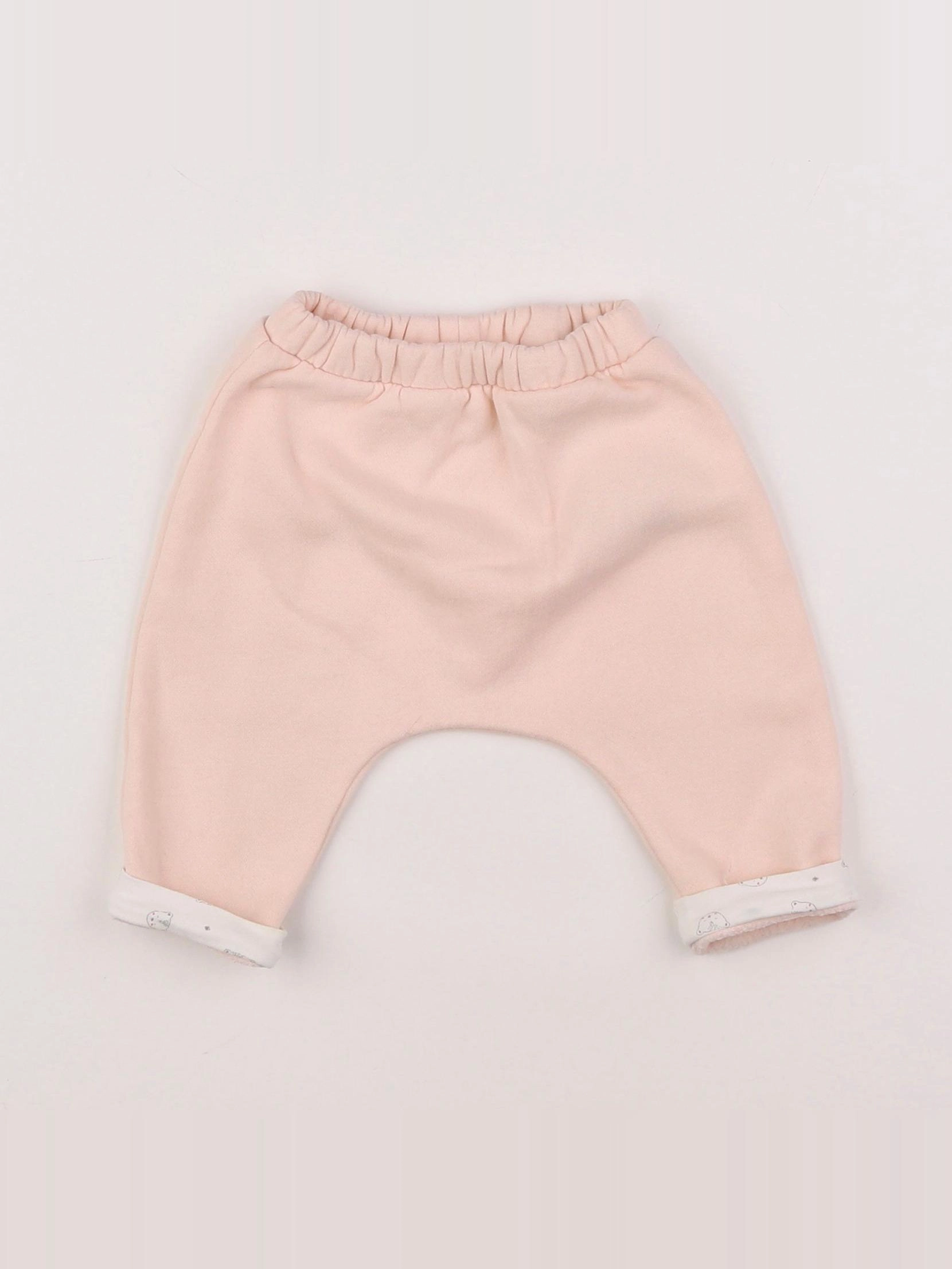 Vertbaudet - sarouel rose - 3 mois