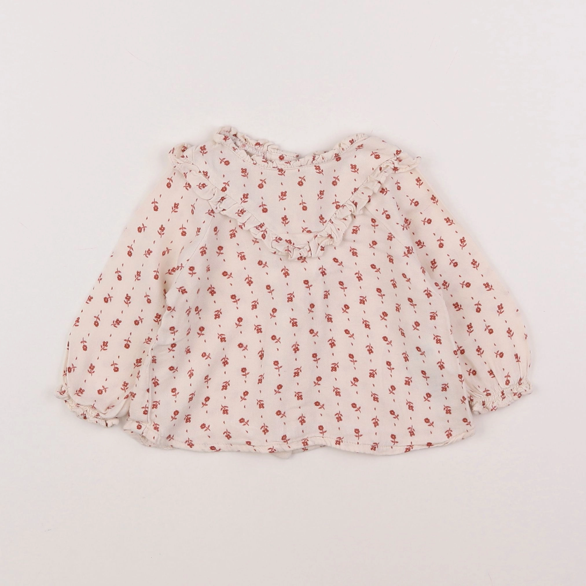 Vertbaudet - blouse beige - 6 mois