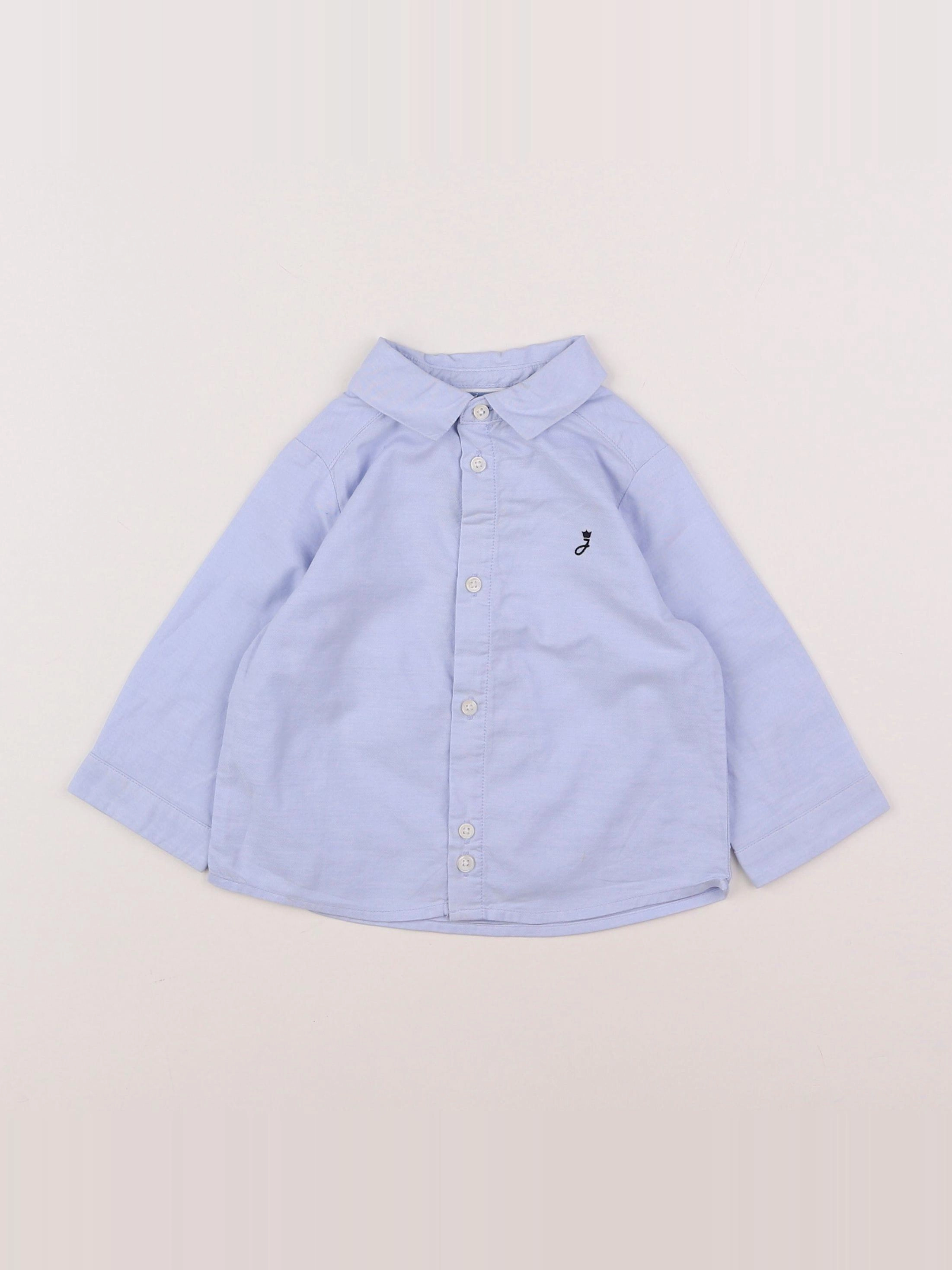Jacadi - chemise bleu - 12 mois