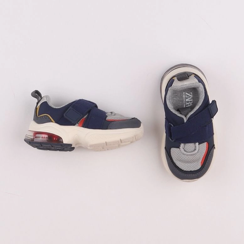 Zara - baskets bleu, gris - pointure 19