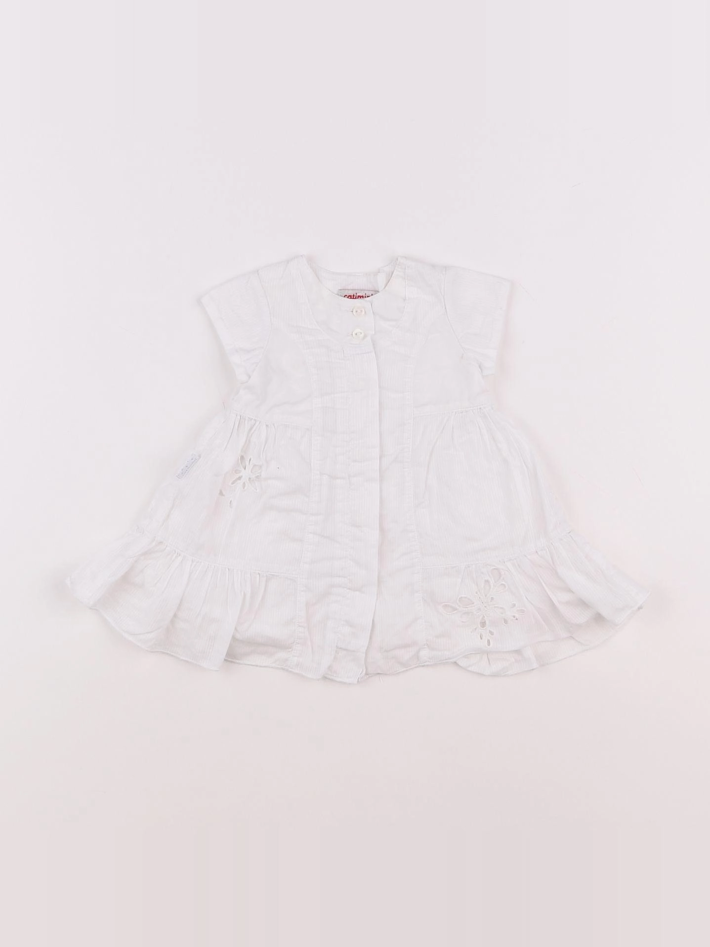 Catimini - robe blanc - 12 mois