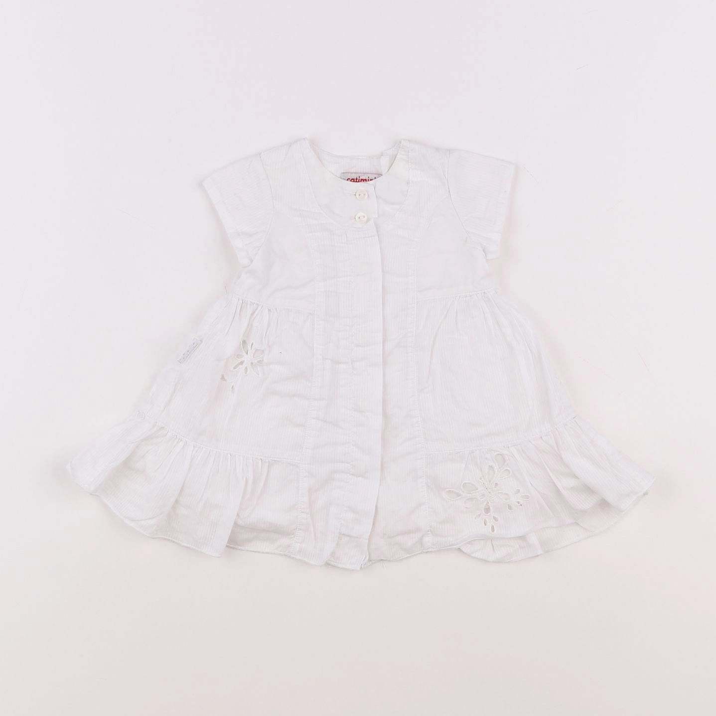 Catimini - robe blanc - 12 mois