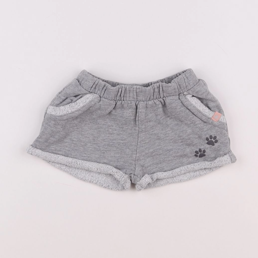 Vertbaudet - short gris - 12 mois