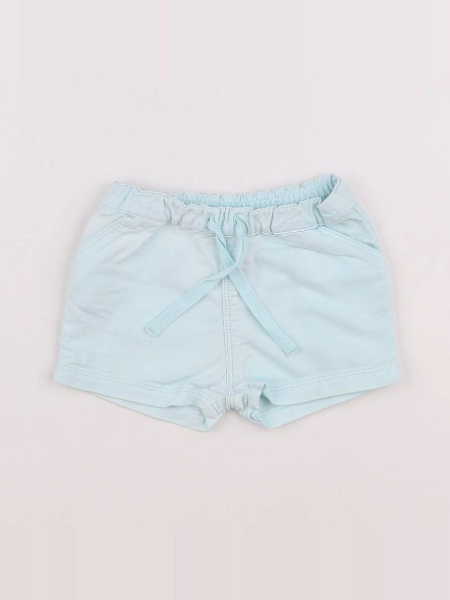 Petit Bateau - short bleu - 3 mois