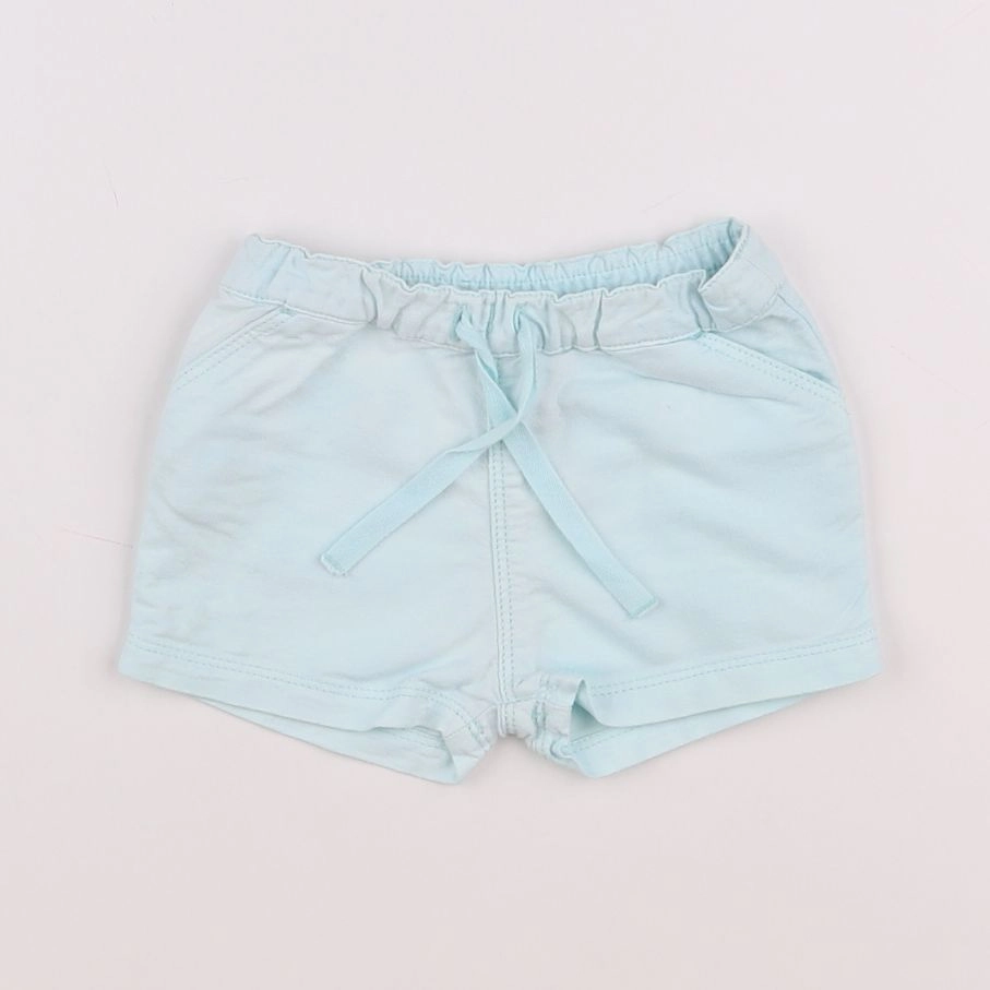 Petit Bateau - short bleu - 3 mois