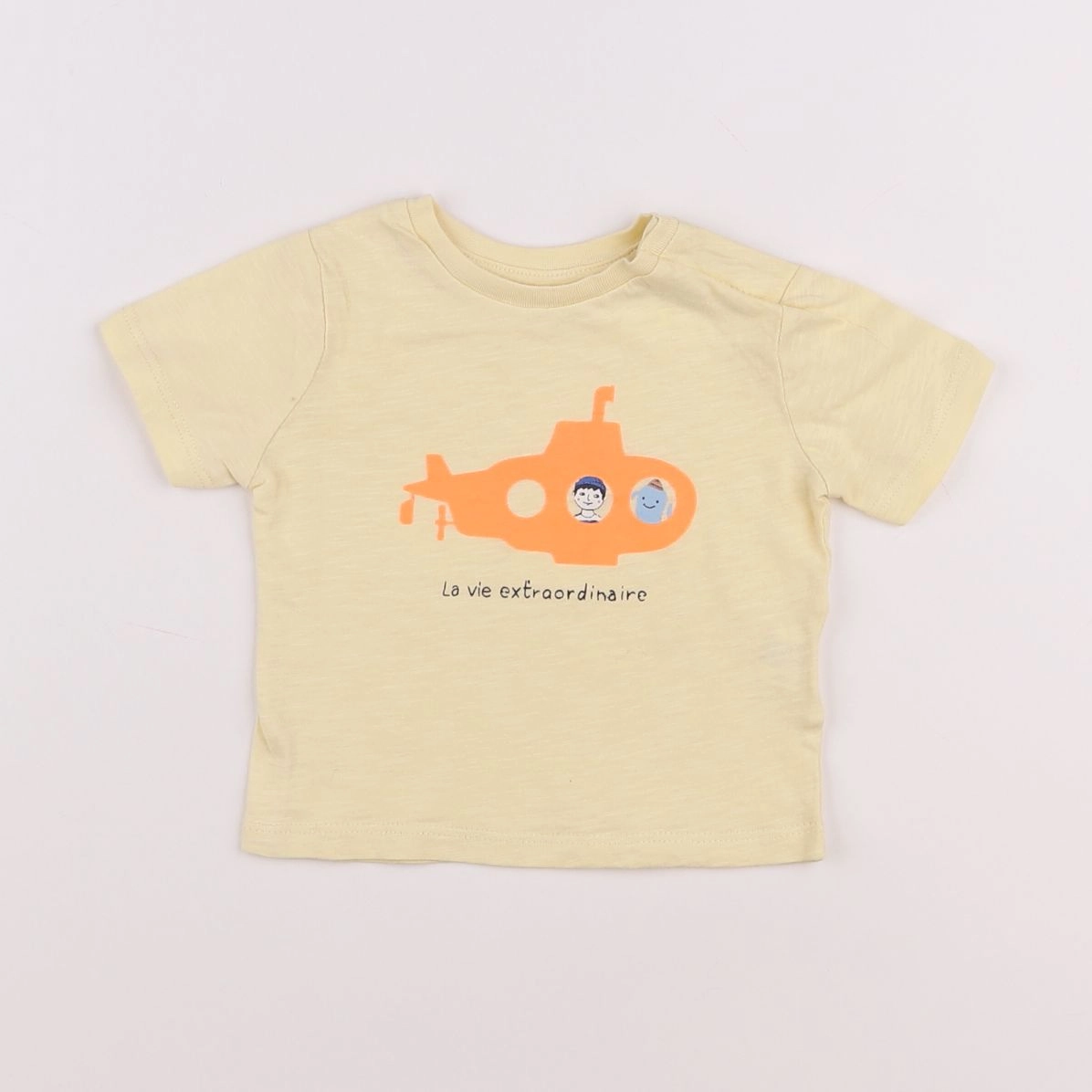 Boutchou - tee-shirt jaune - 6 mois