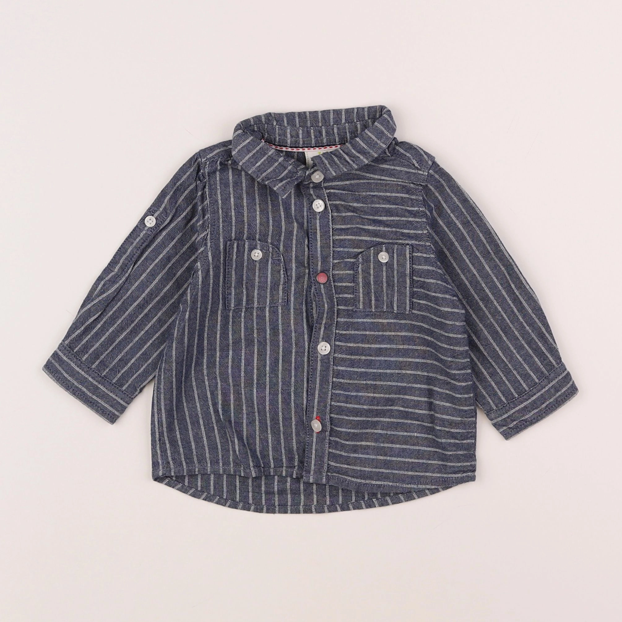 Tape à l'oeil - chemise bleu - 6 mois