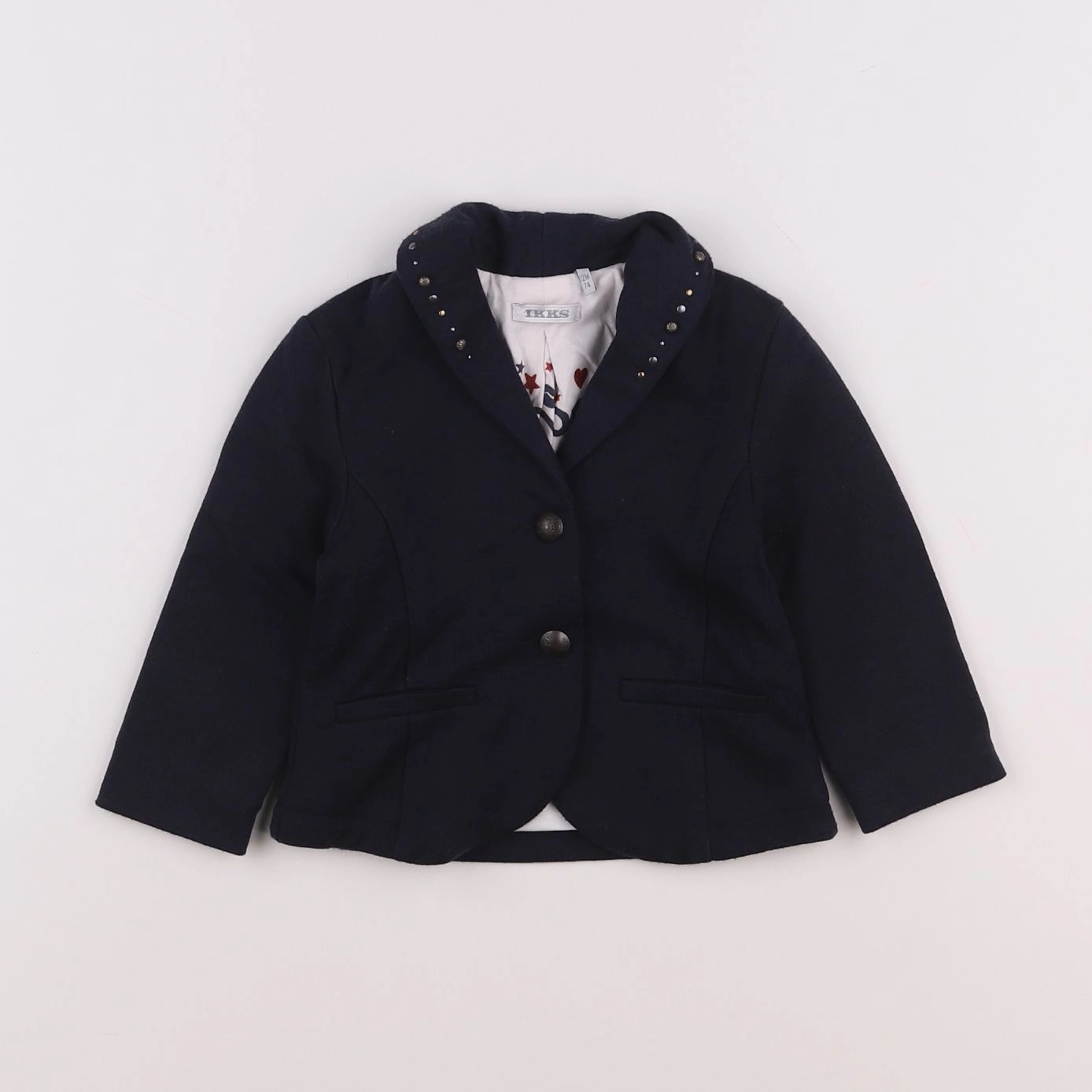 IKKS - veste bleu - 12 mois