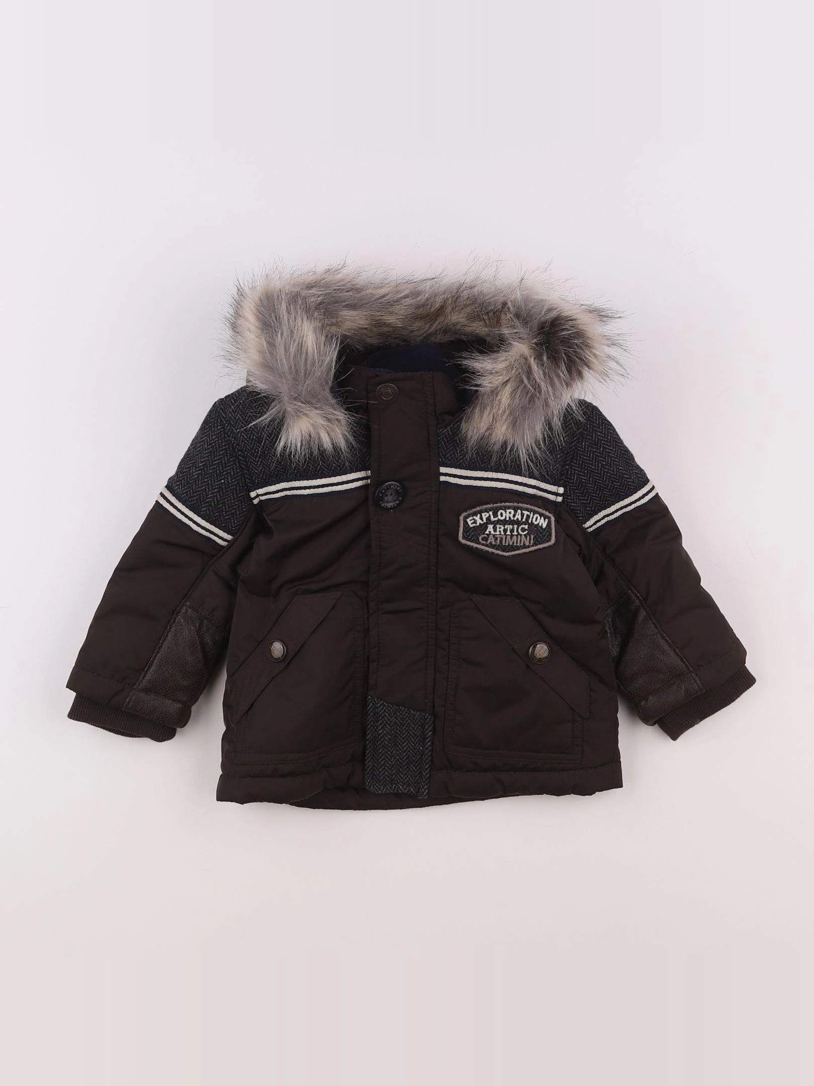 Catimini - parka marron - 6 mois