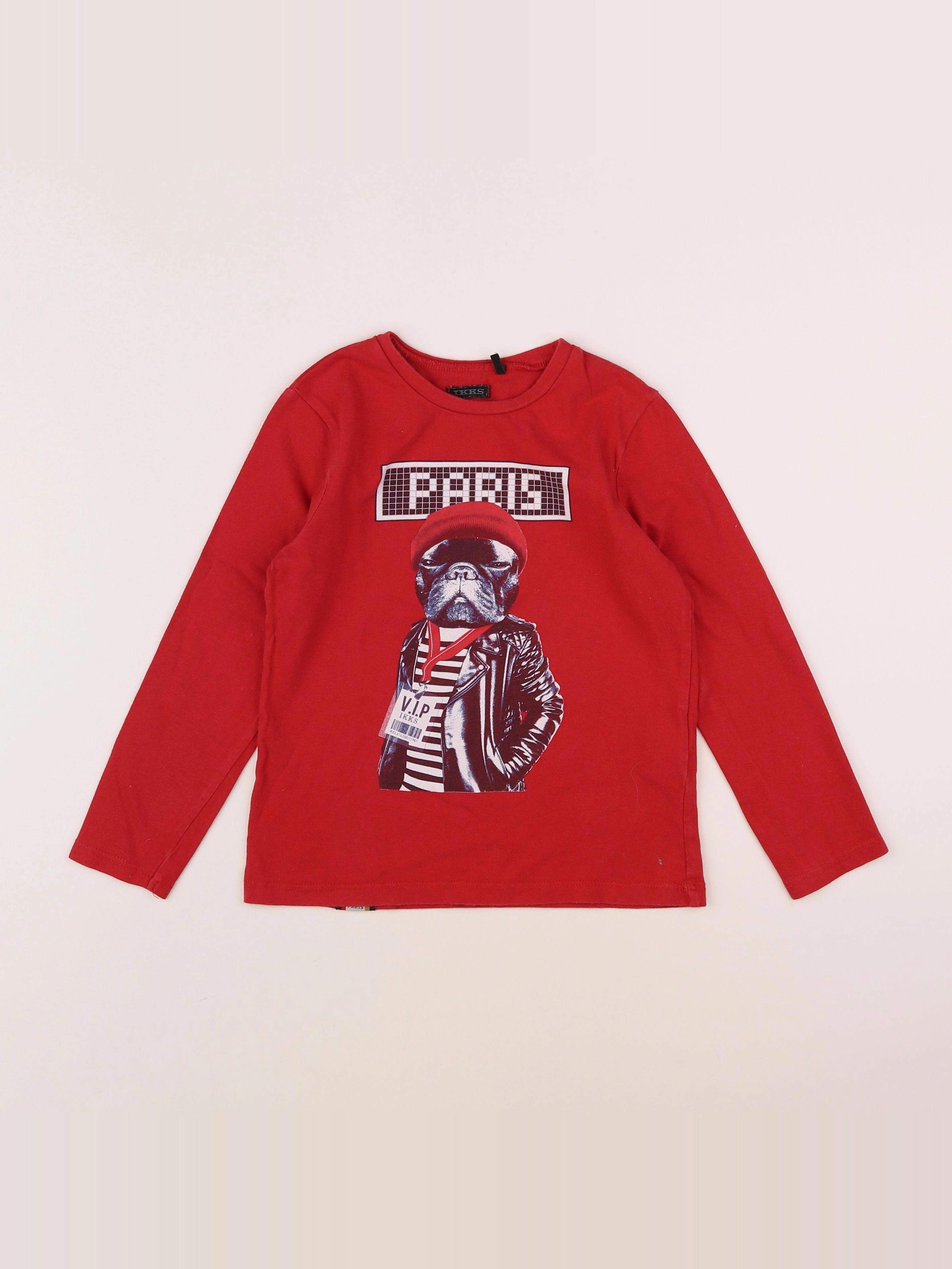 IKKS - tee-shirt rouge - 6 ans