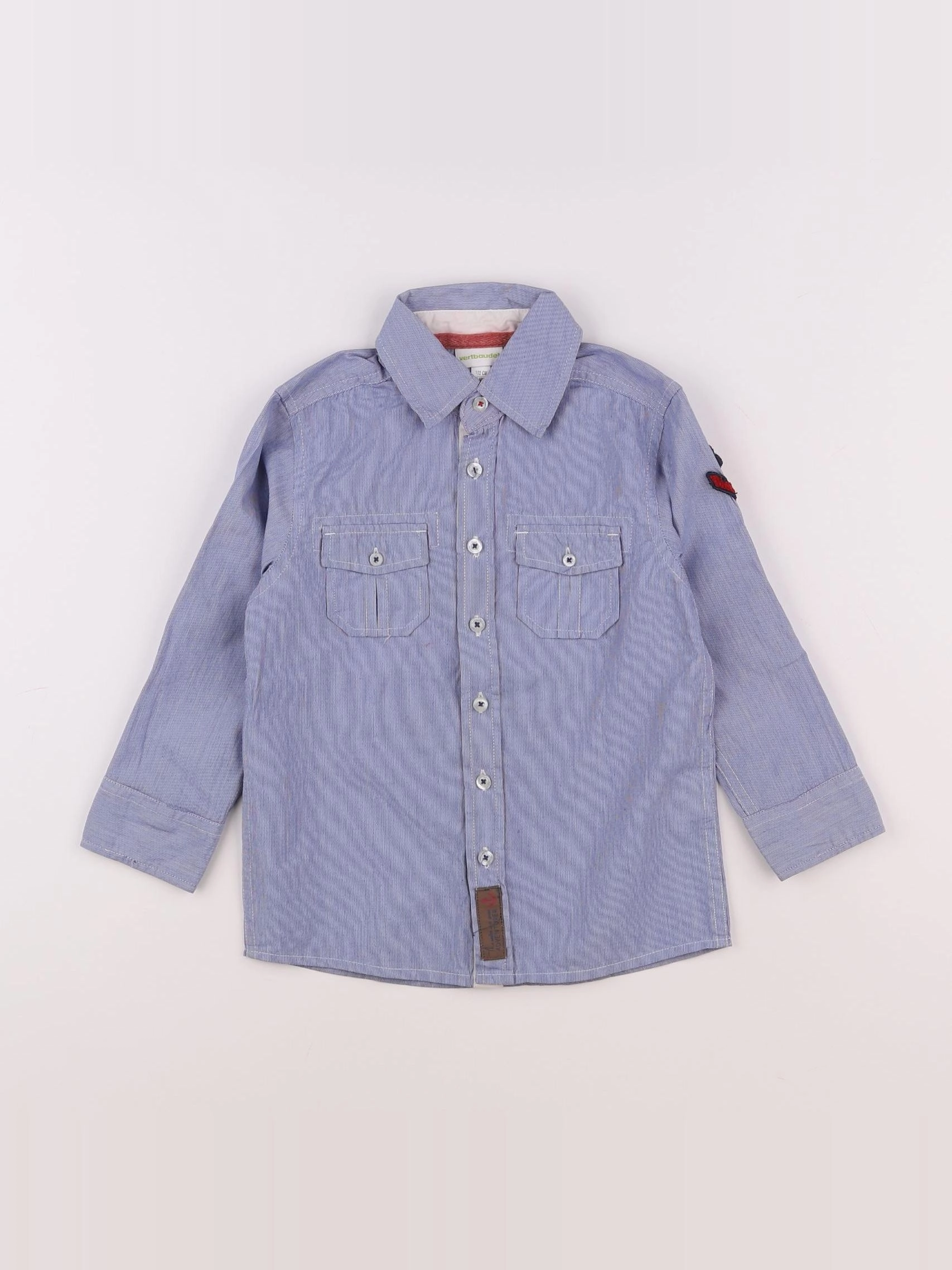 Vertbaudet - chemise bleu - 4 ans