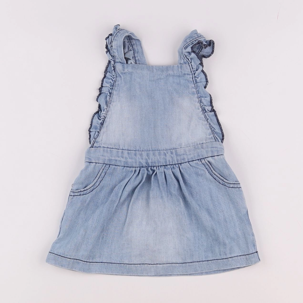 Vertbaudet - robe bleu - 12 mois
