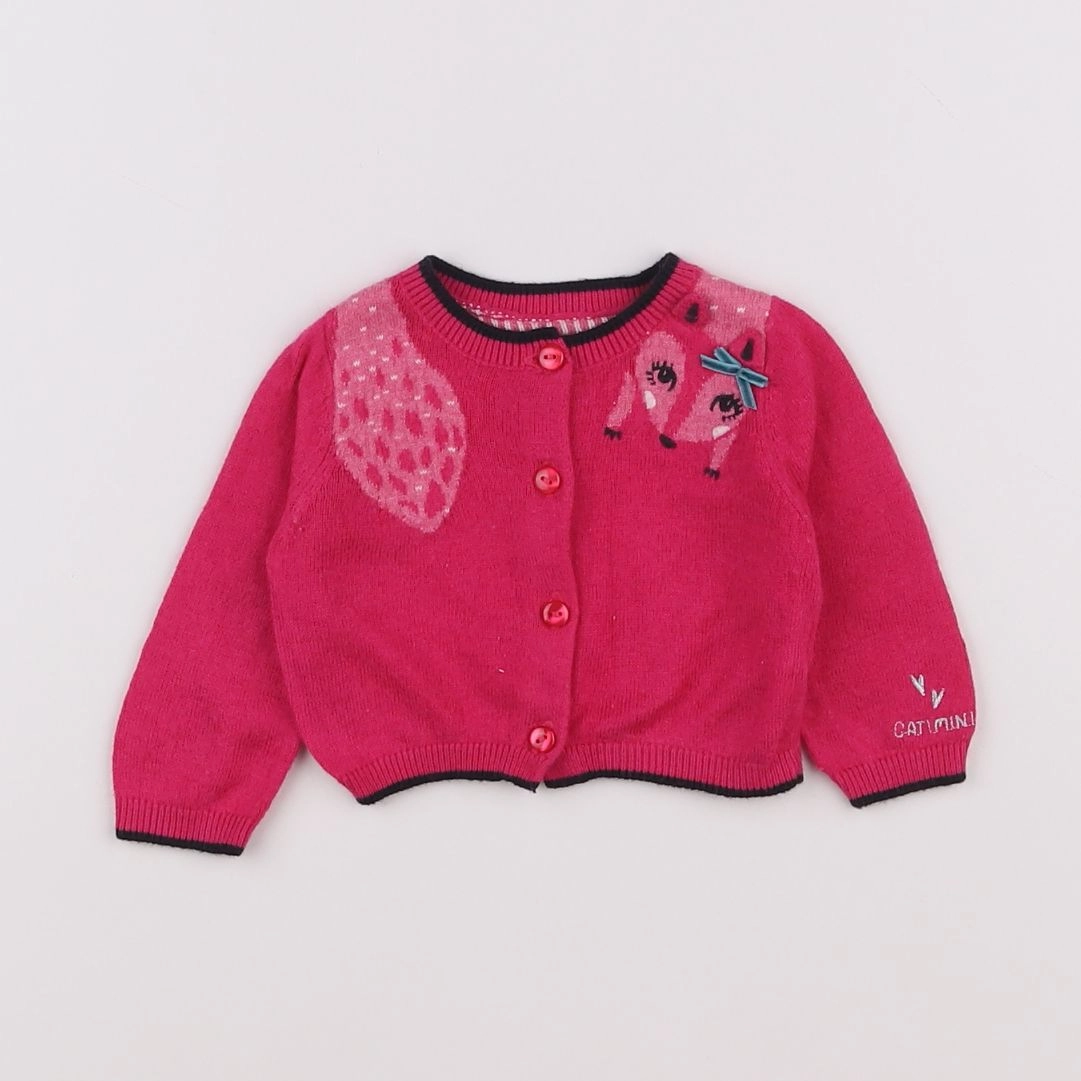 Catimini - gilet rose - 3 mois