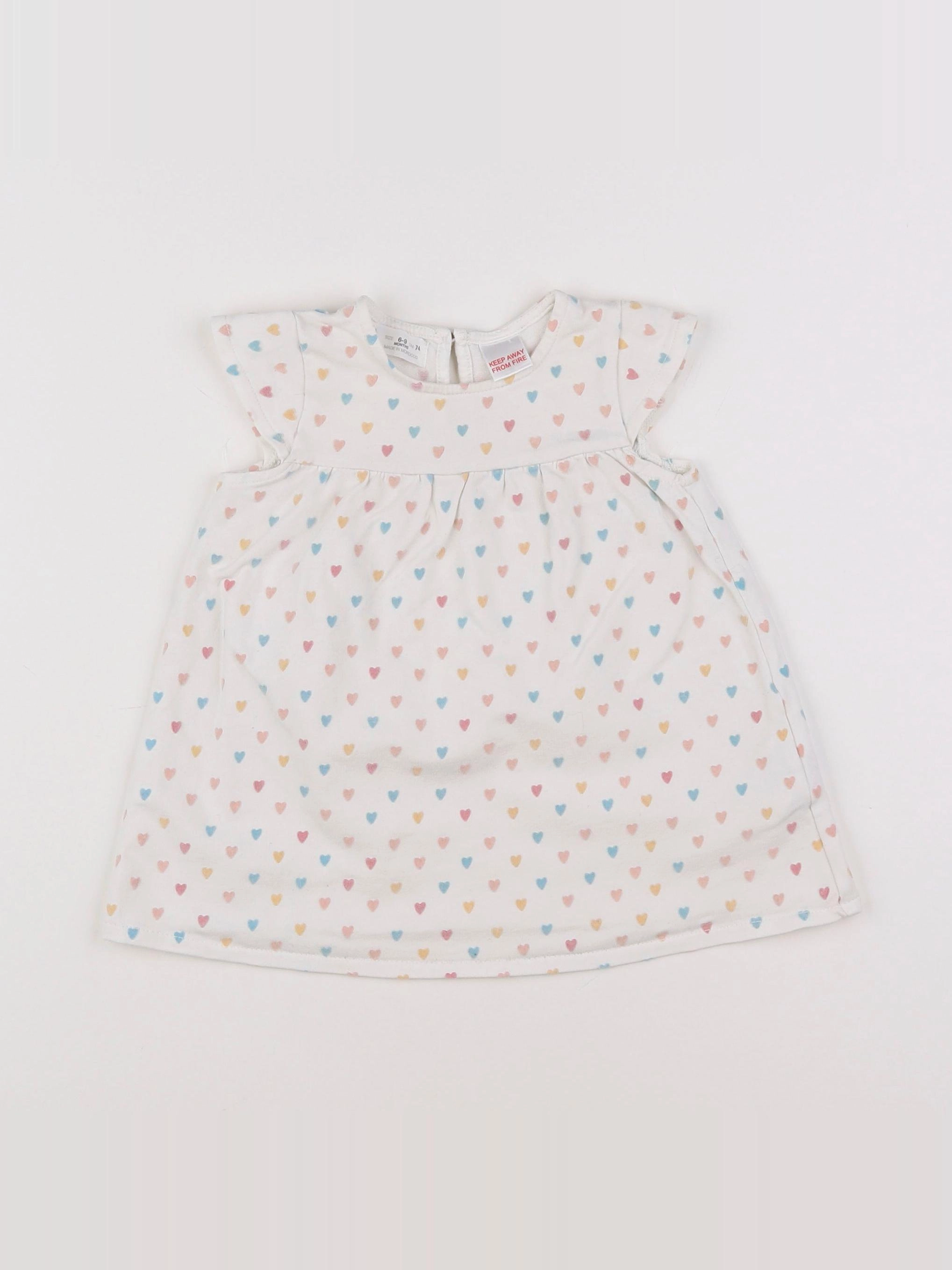 Zara - robe multicolore - 6/9 mois