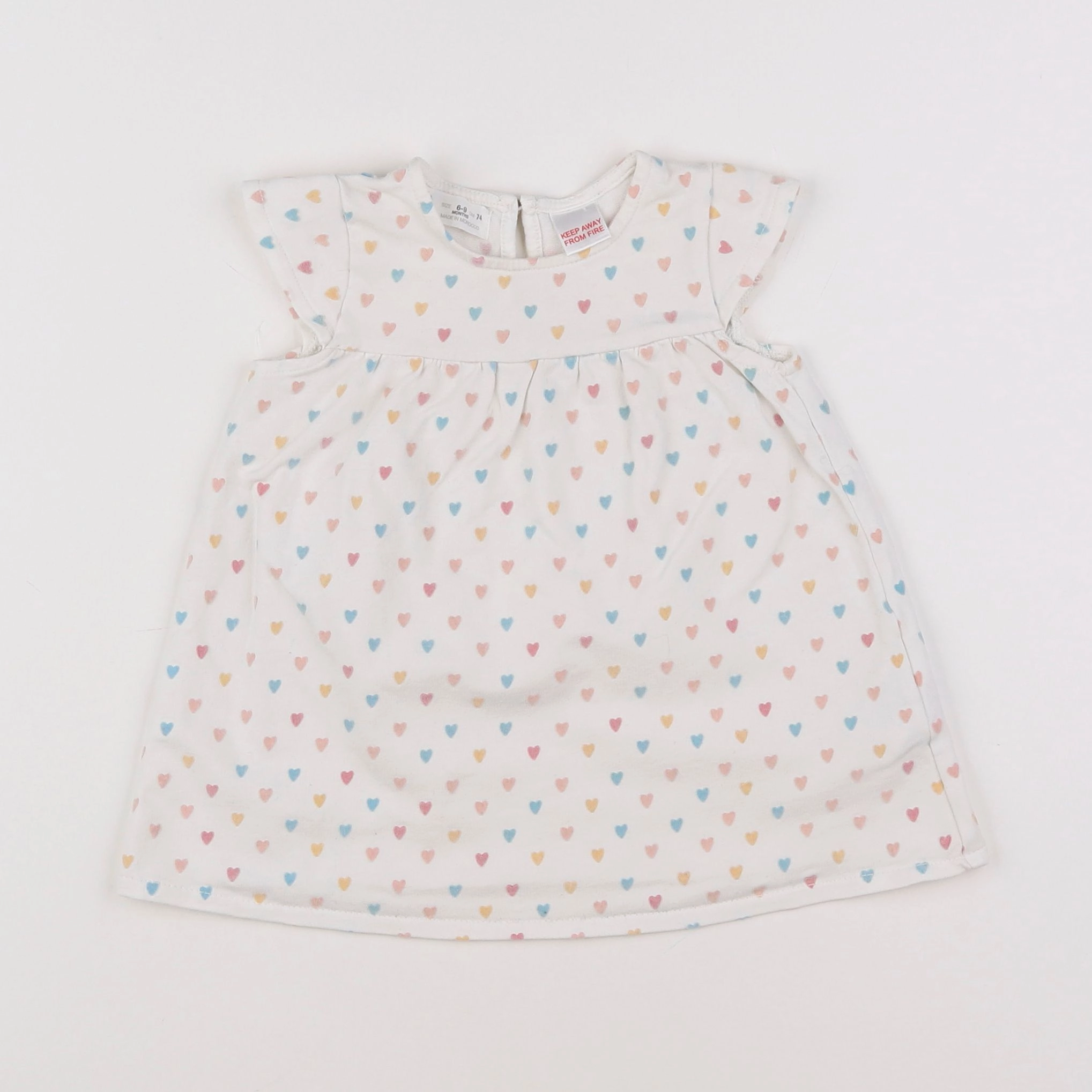 Zara - robe multicolore - 6/9 mois