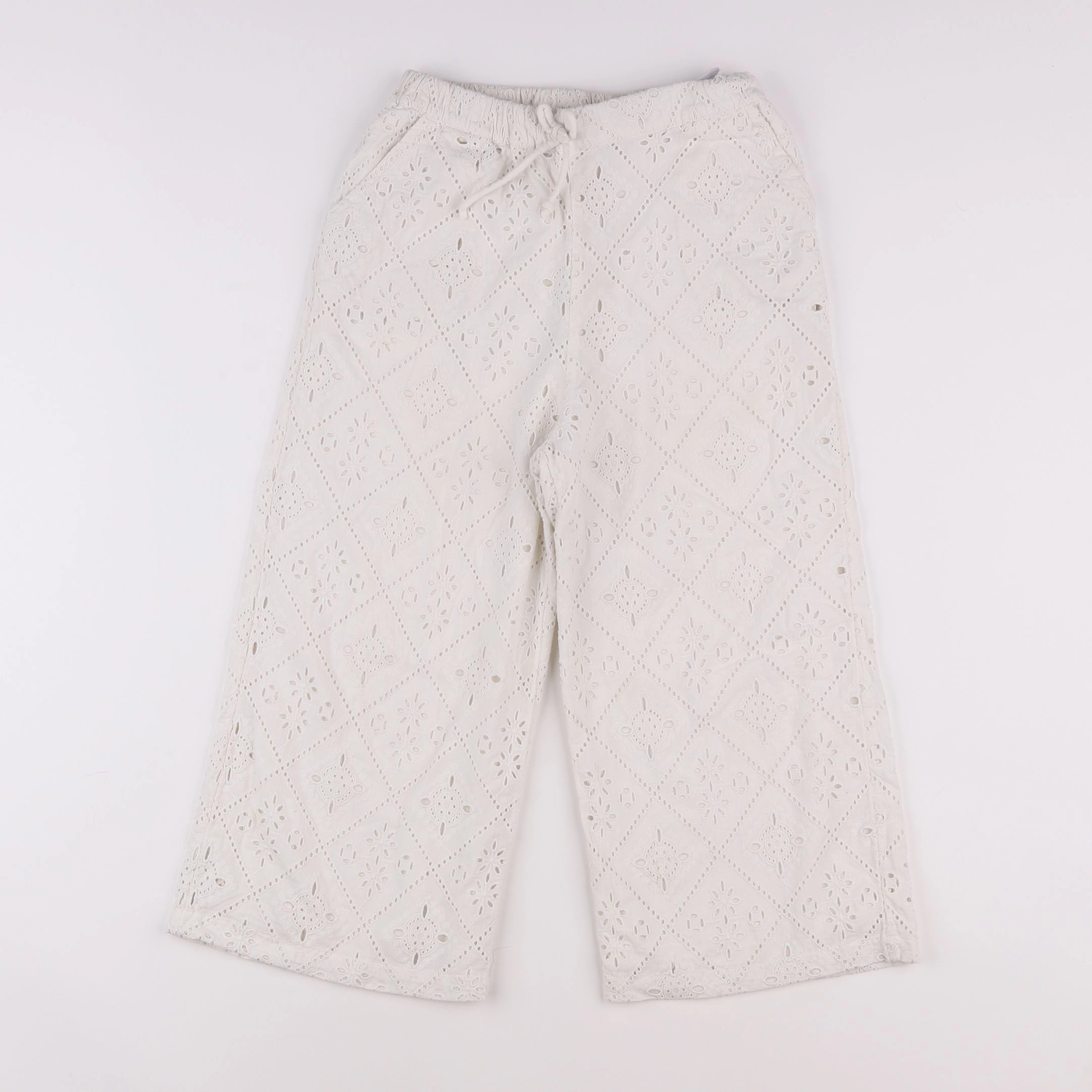 Vertbaudet - pantalon blanc - 9 ans