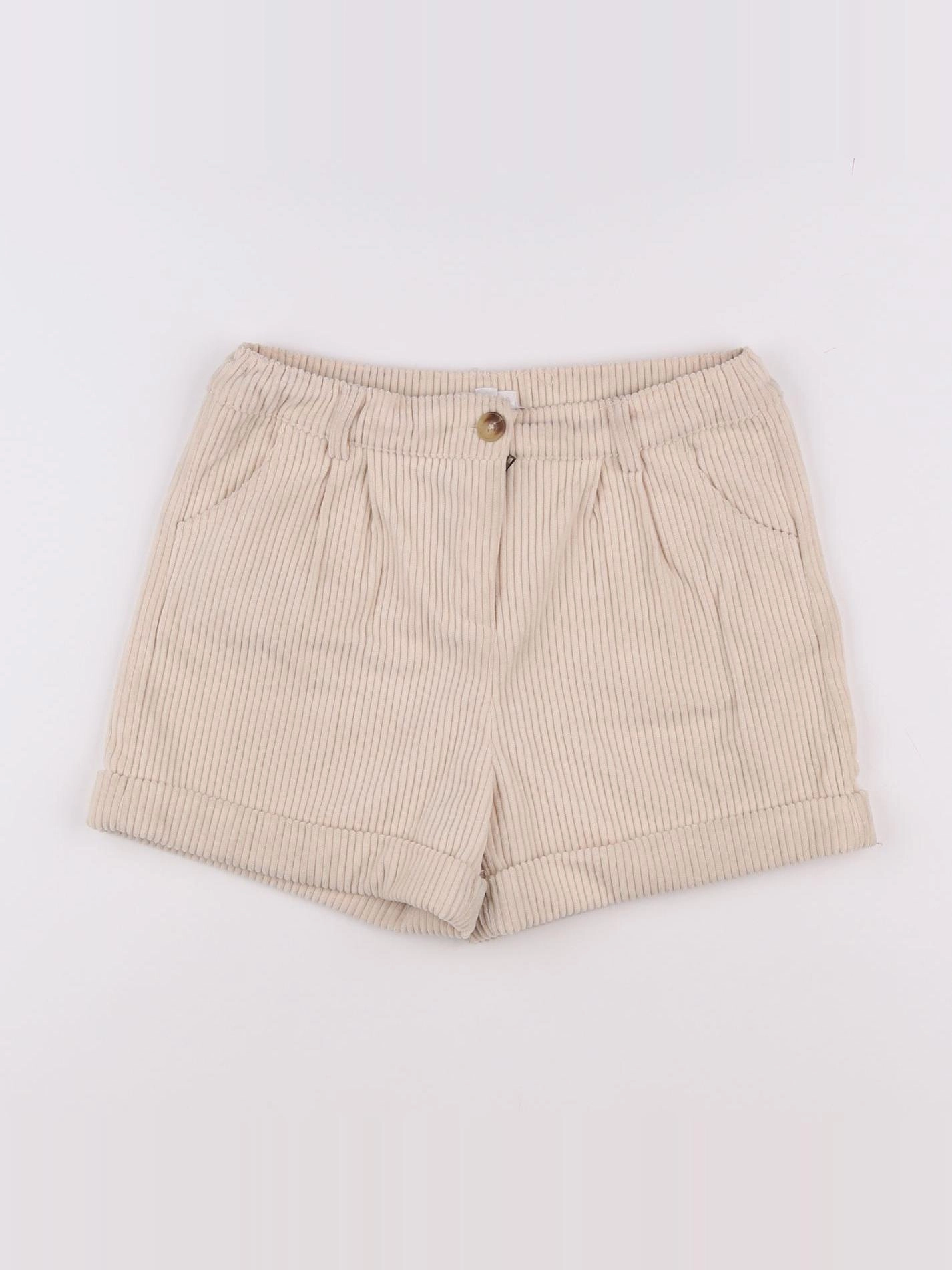 Vertbaudet - short beige - 9 ans