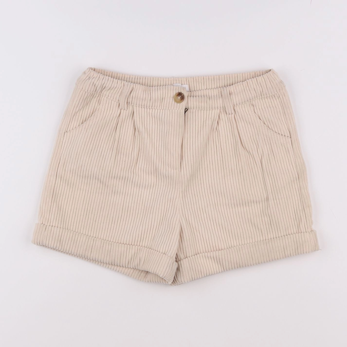 Vertbaudet - short beige - 9 ans
