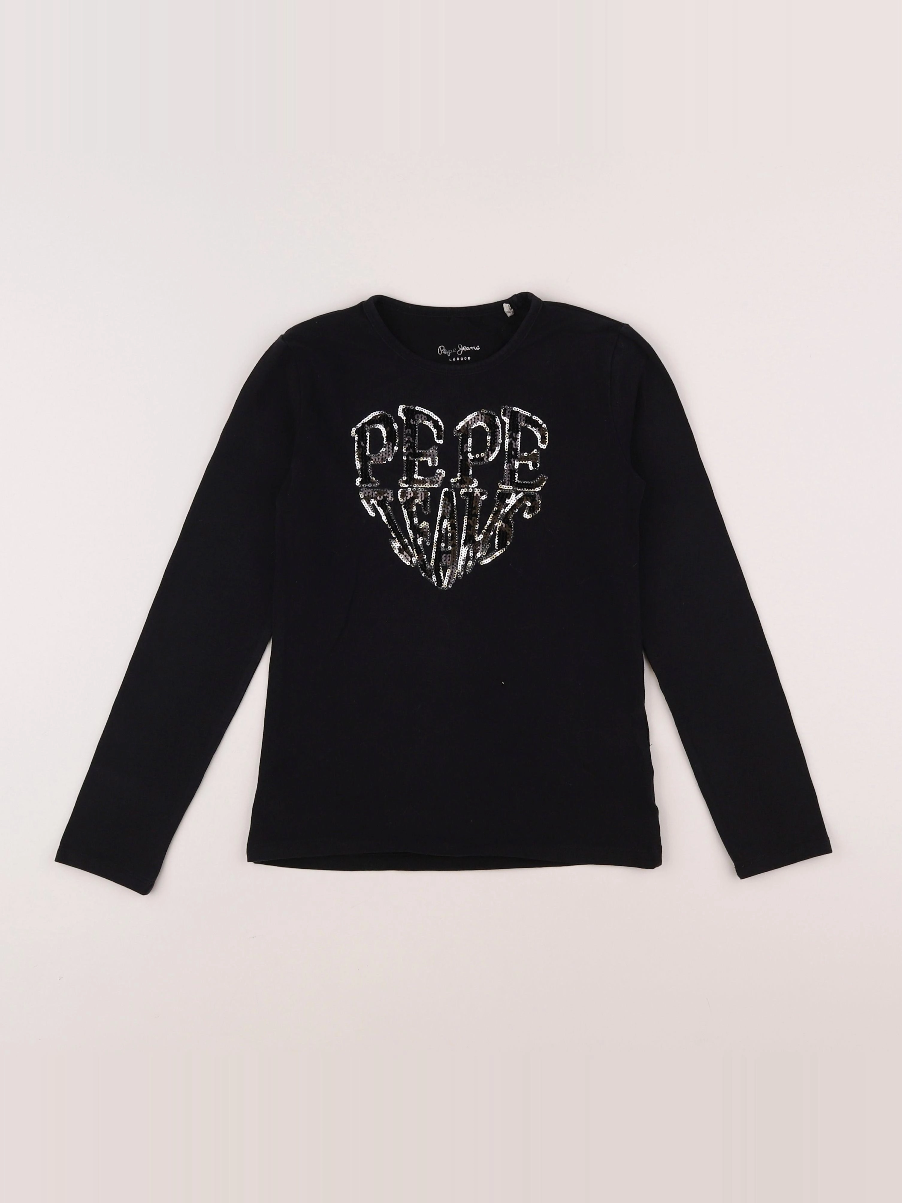 Pepe Jeans - tee-shirt noir - 10 ans