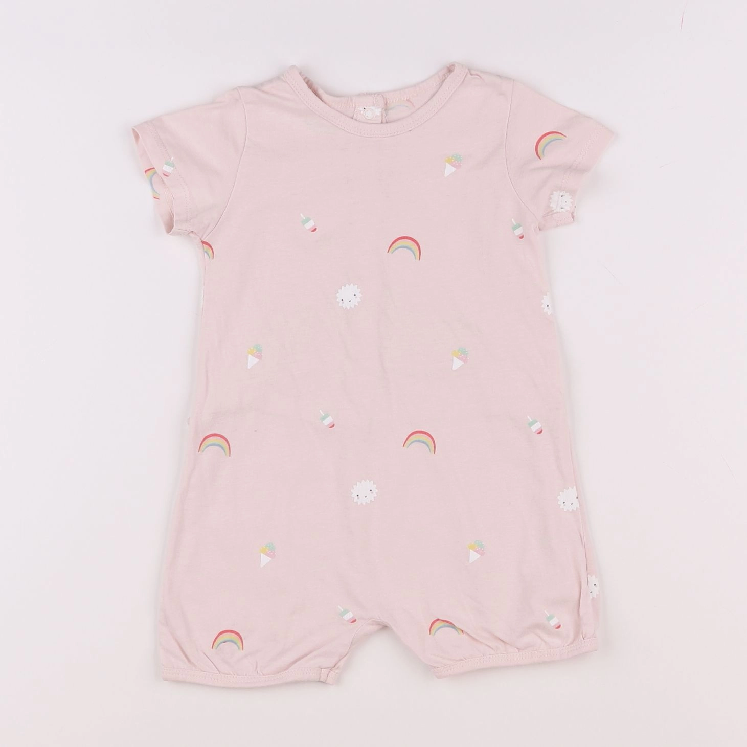 Vertbaudet - pyjama coton rose - 18 mois