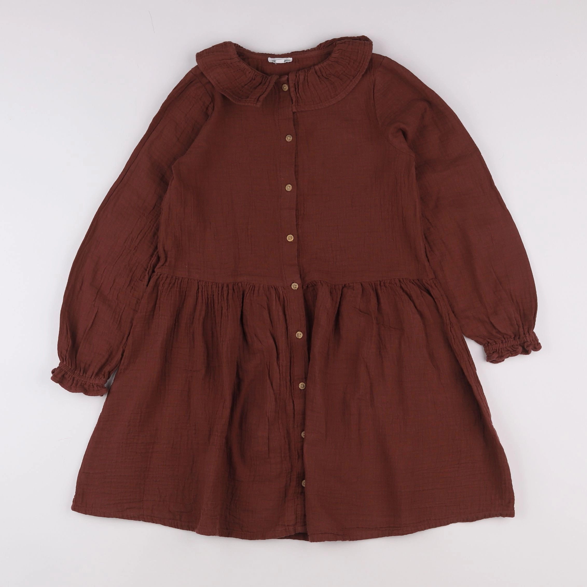 Vertbaudet - robe marron - 10 ans