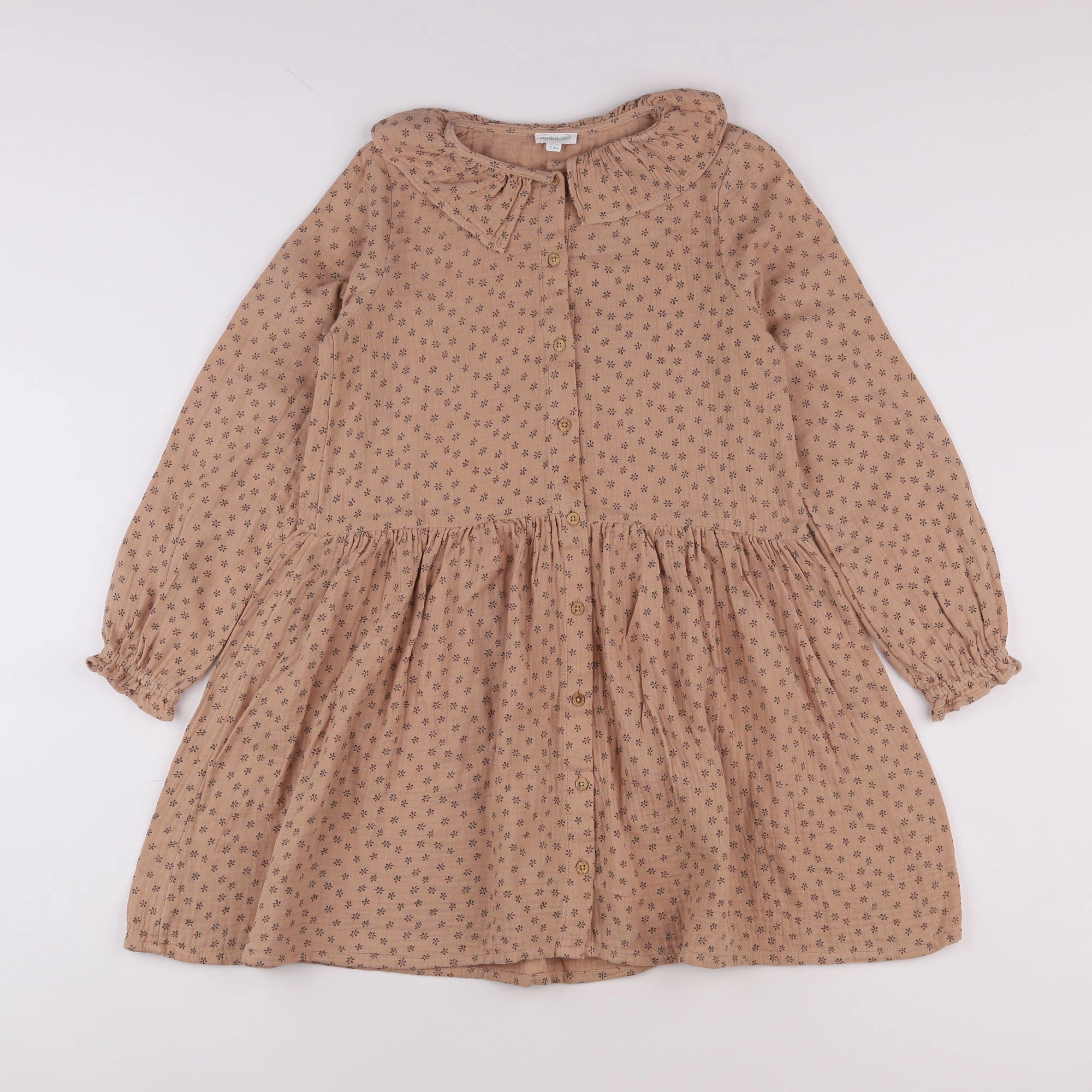 Vertbaudet - robe marron - 10 ans