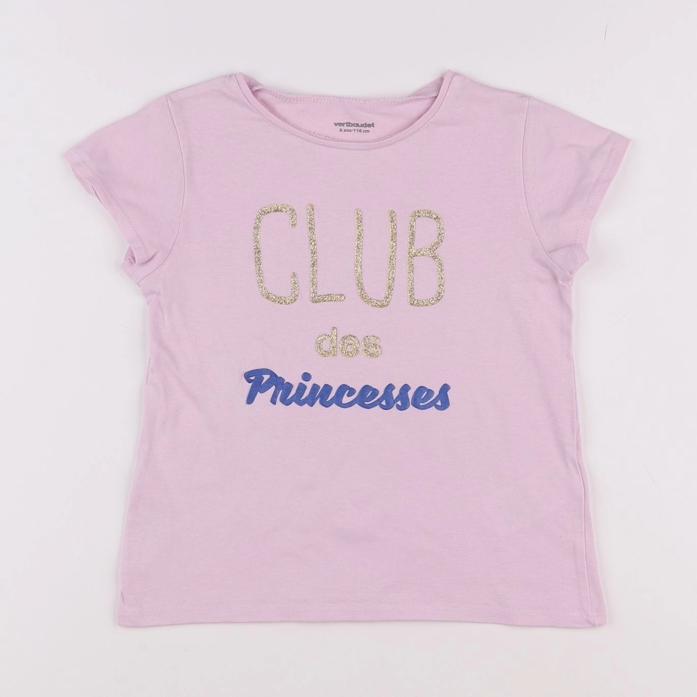Vertbaudet - tee-shirt rose - 6 ans