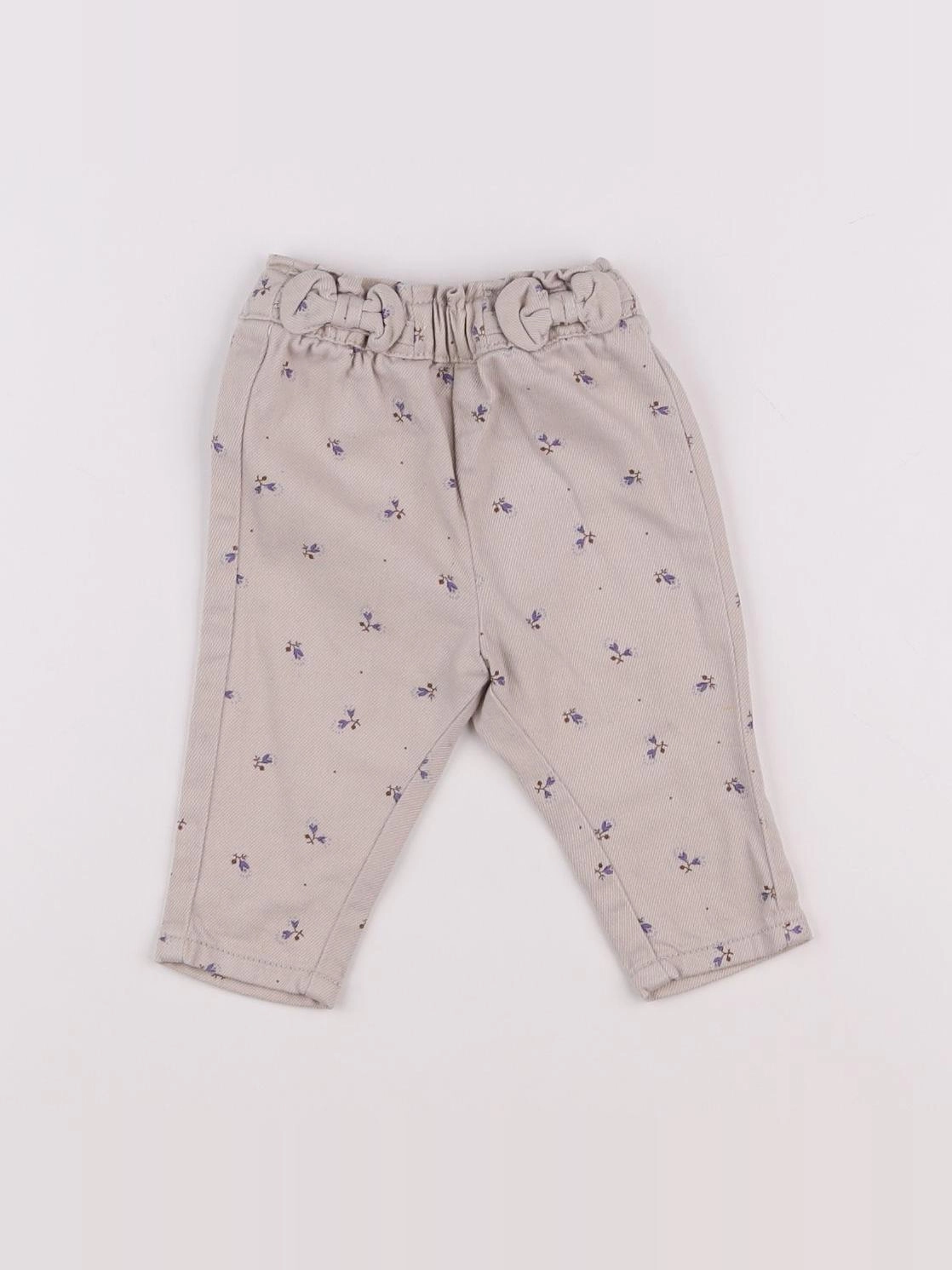 Vertbaudet - pantalon beige - 0/3 mois