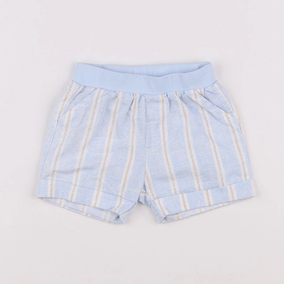 Mayoral - short bleu - 2/4 mois