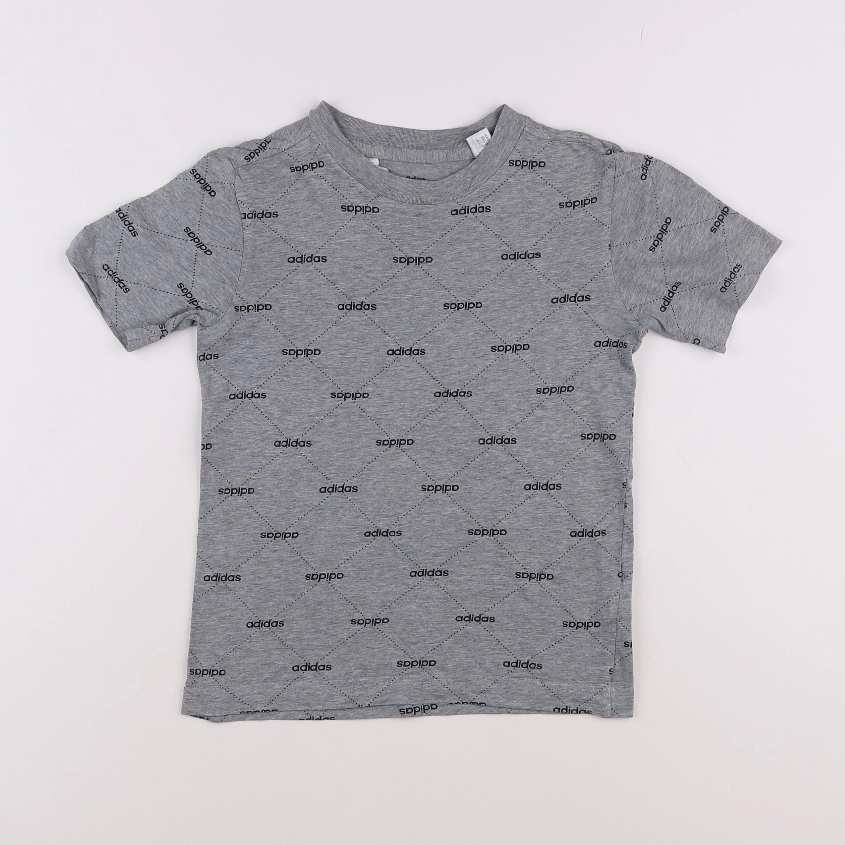 Adidas - tee-shirt gris - 7/8 ans