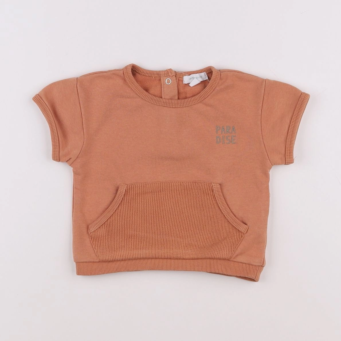 Vertbaudet - tee-shirt orange - 6 mois