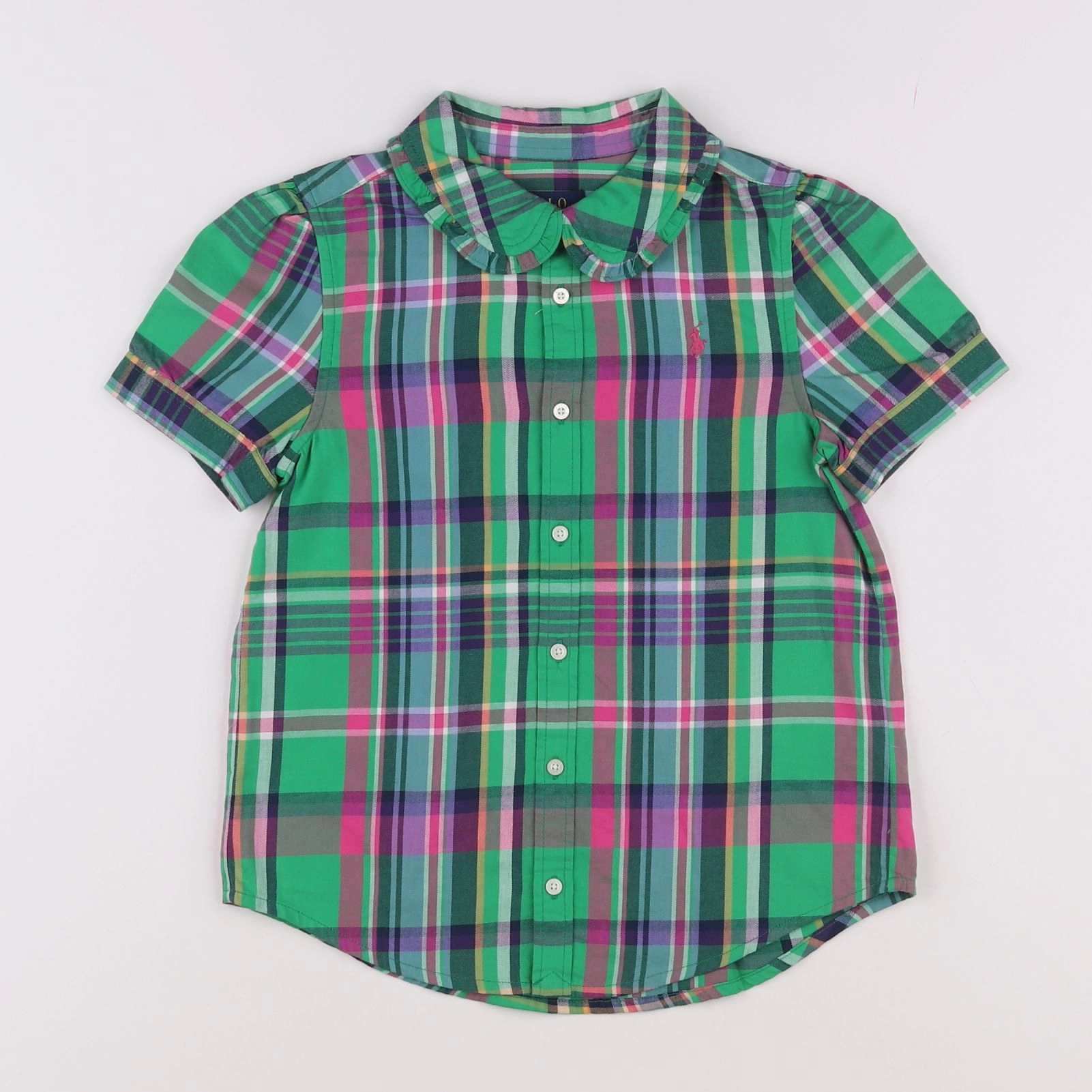 Ralph Lauren - chemise vert - 6 ans