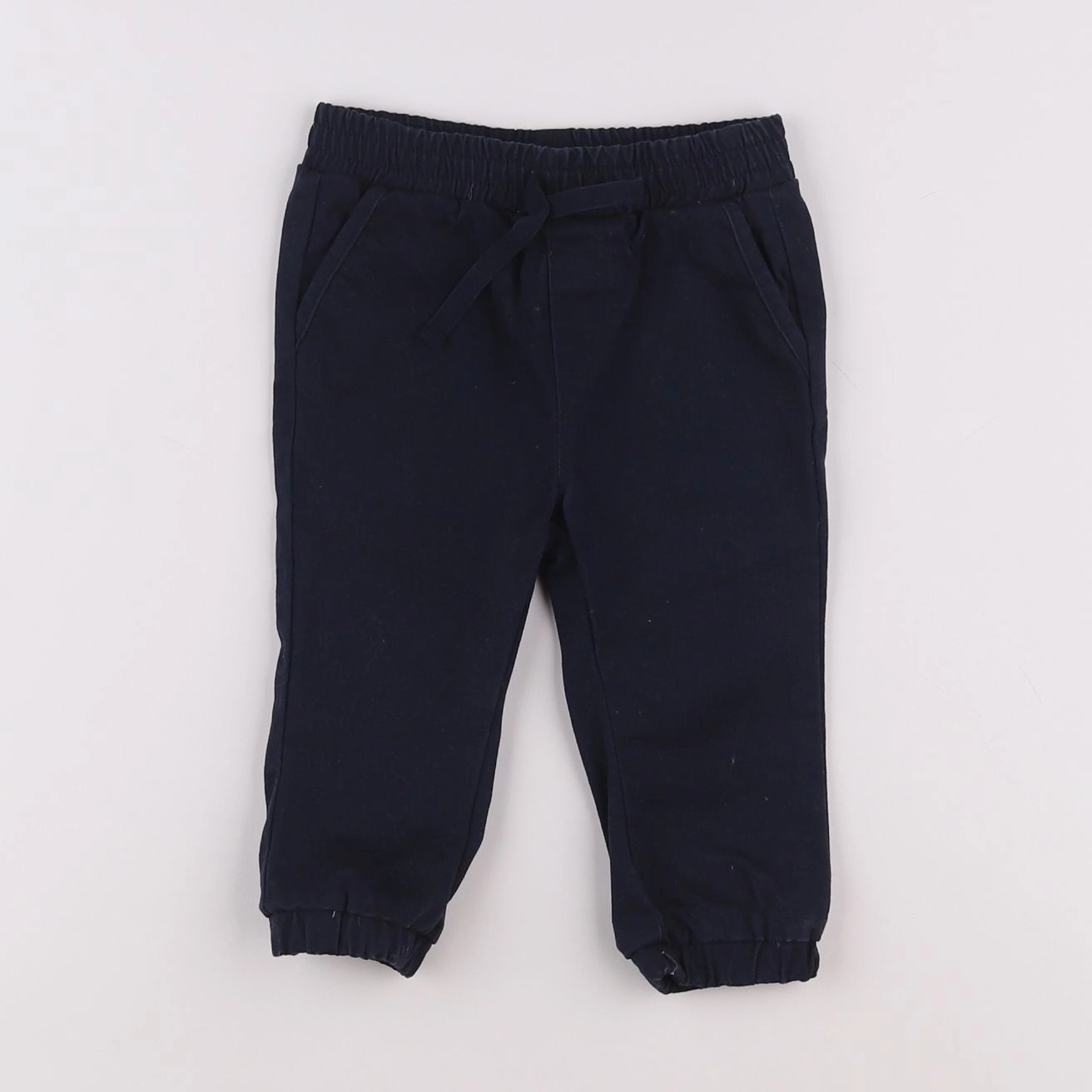 Vertbaudet - pantalon bleu - 12 mois