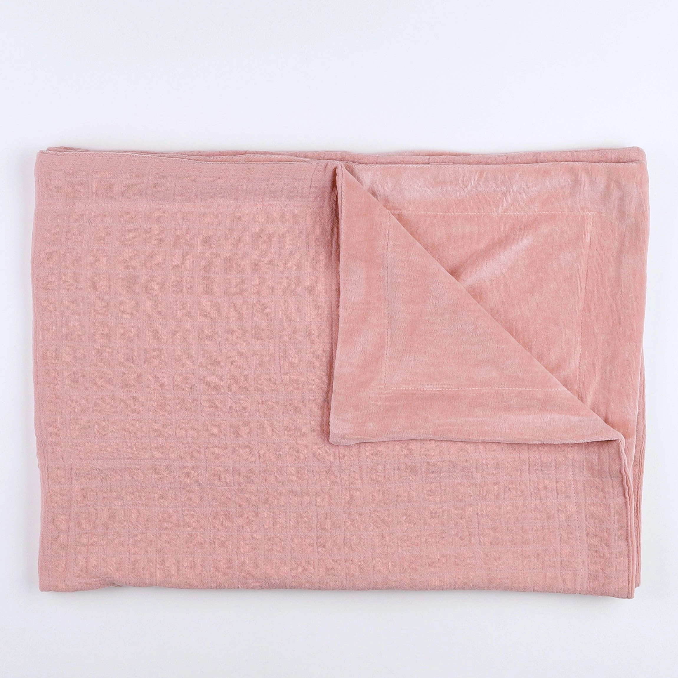 Trixie - couverture coton rose Bliss Rose - 75x100 cm