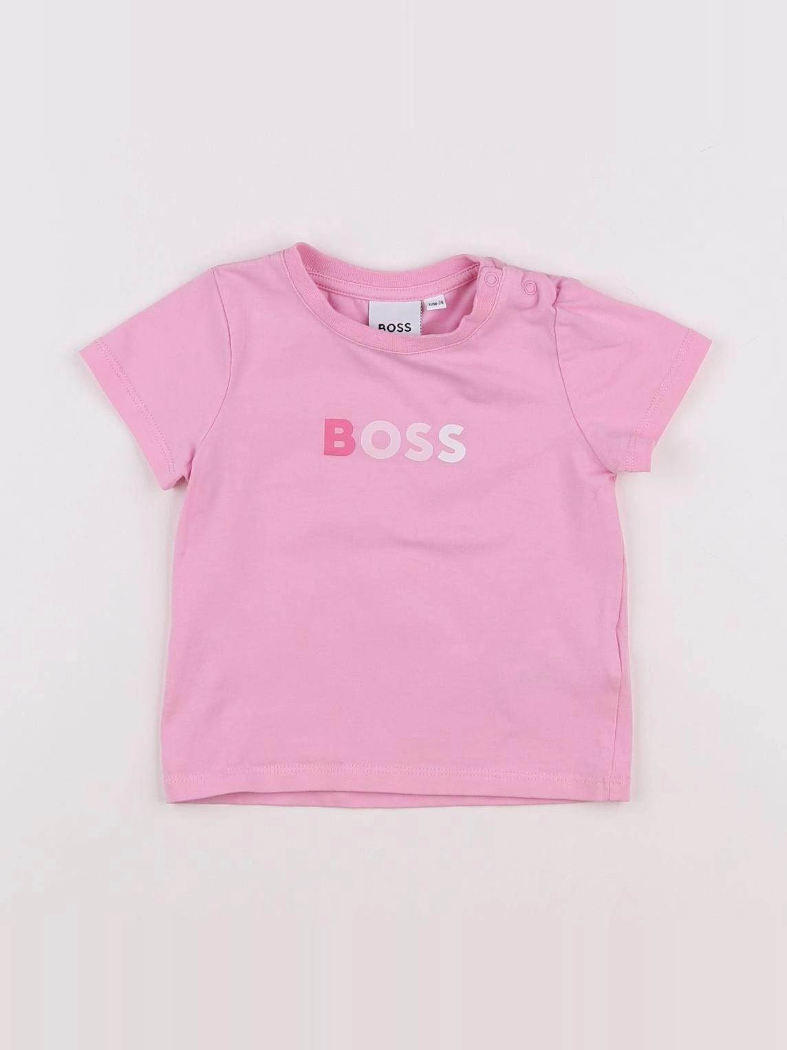 Hugo Boss - tee-shirt rose - 12 mois