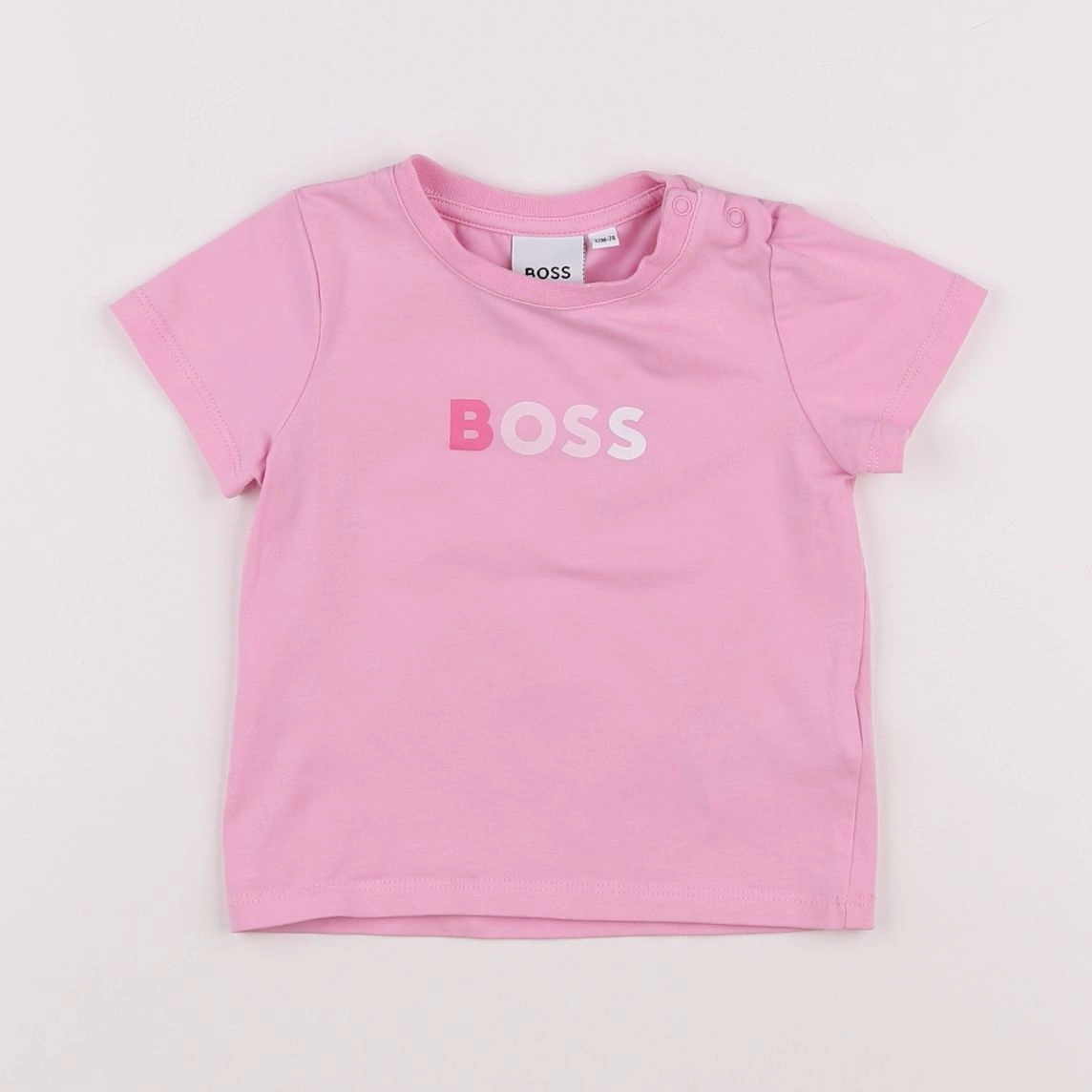 Hugo Boss - tee-shirt rose - 12 mois