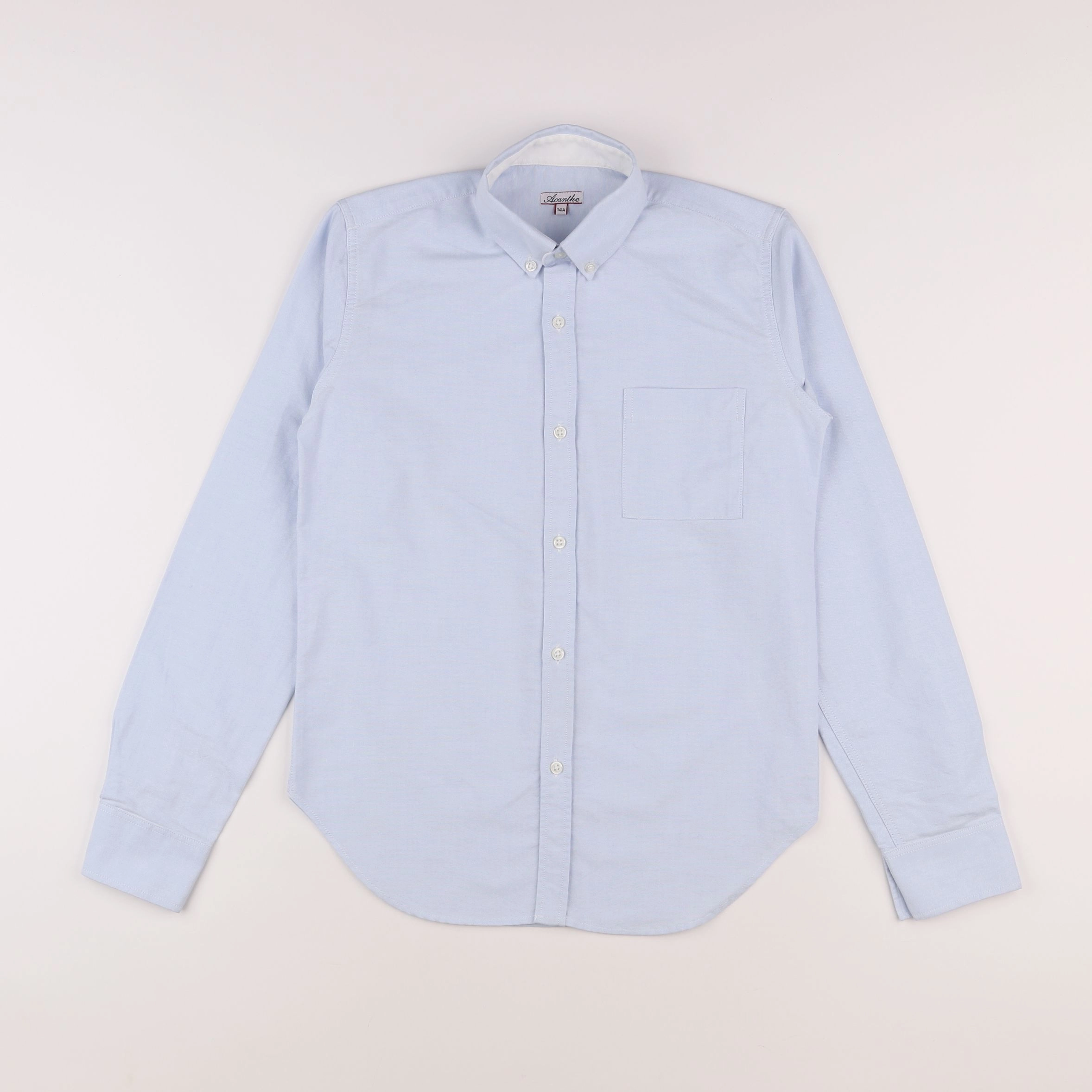 Acanthe - chemise bleu - 14 ans