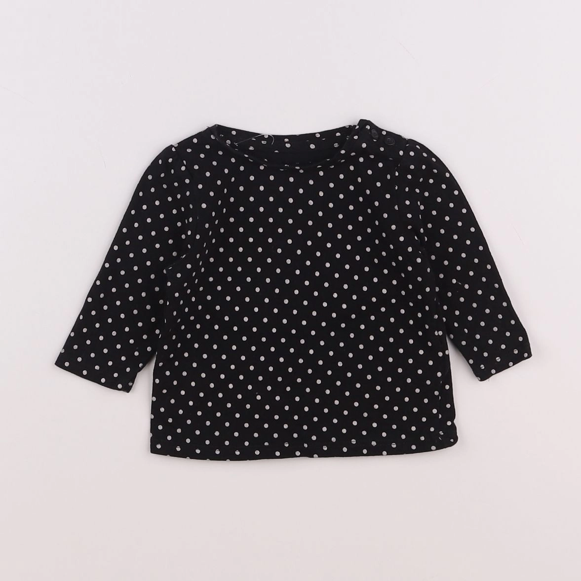 Vertbaudet - tee-shirt noir - 3 mois