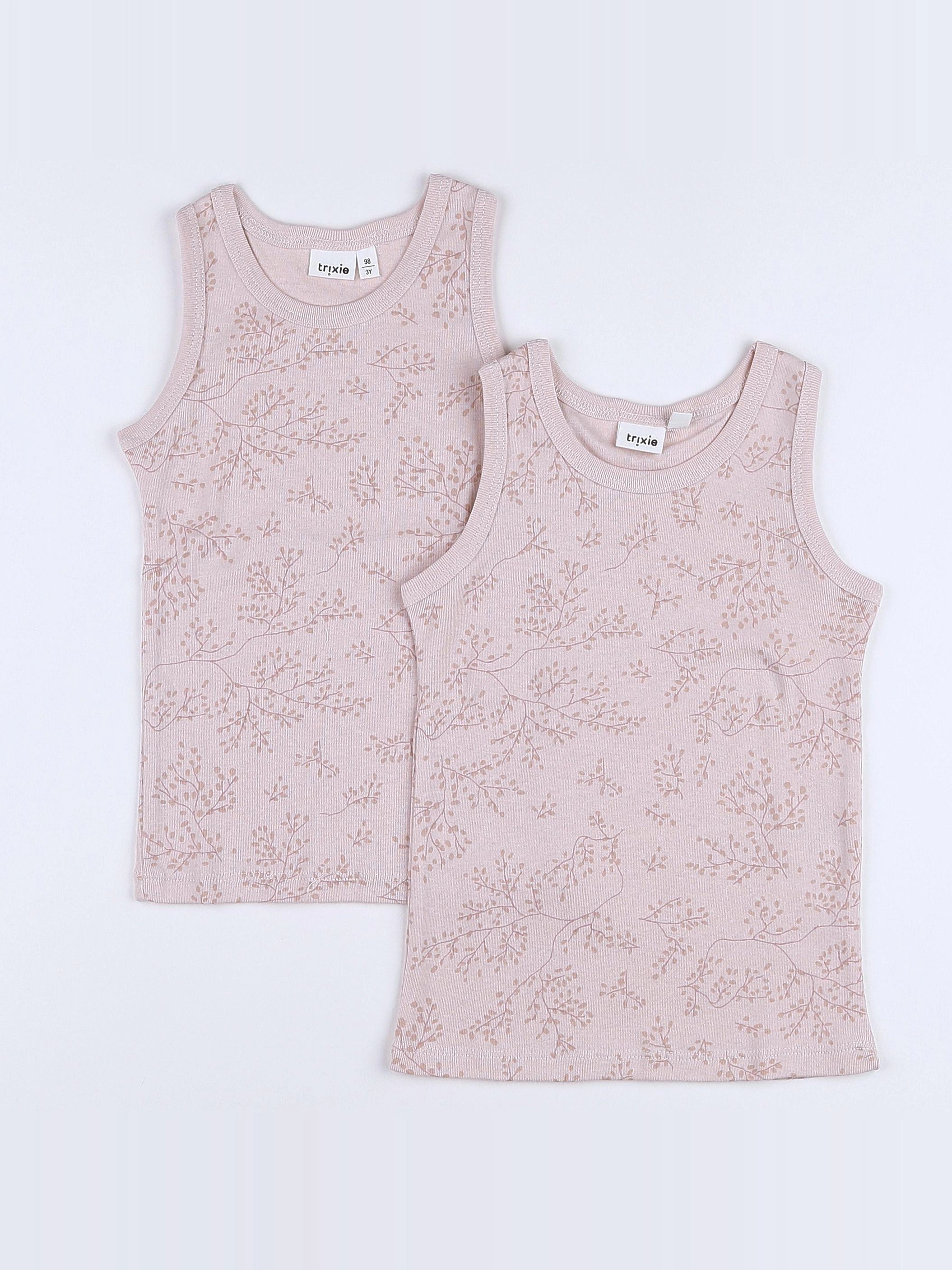 Trixie - lot de 2 débardeurs rose Bright Bloom - 2 ans