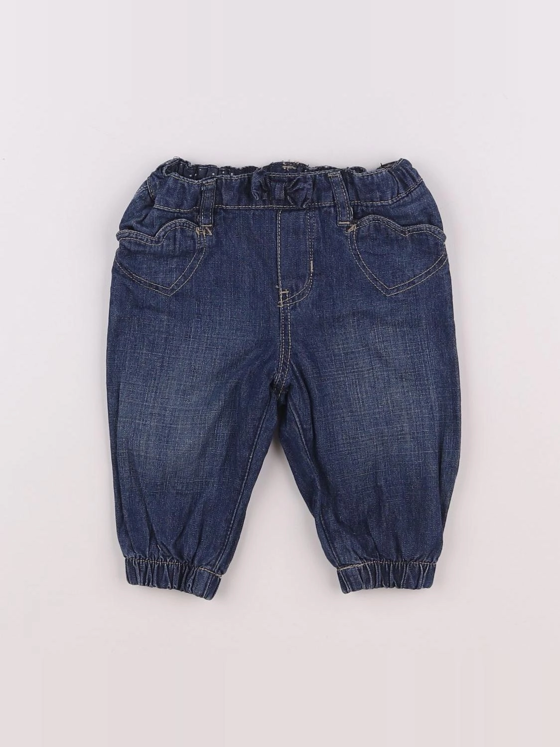 H&M - jean bleu - 3/6 mois