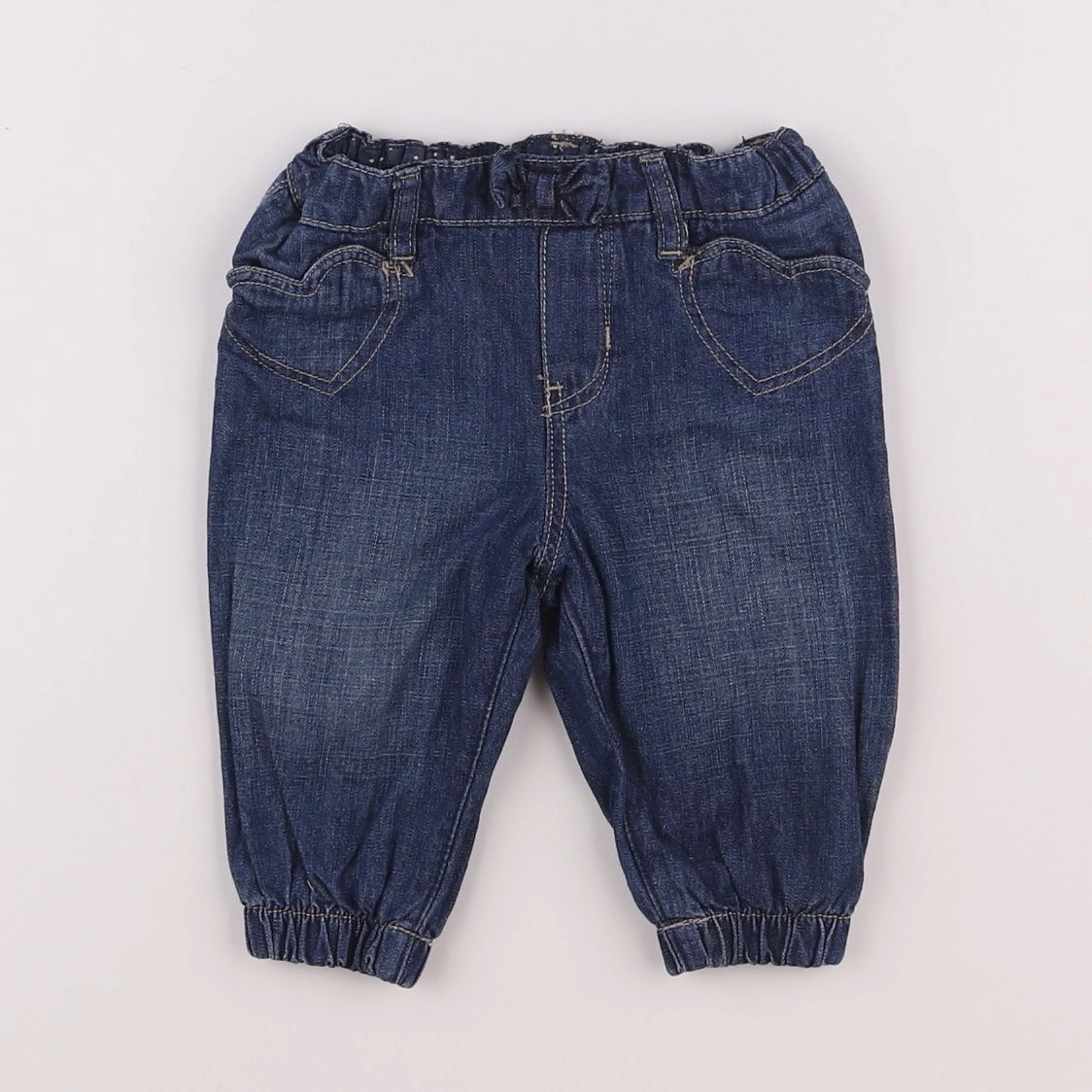 H&M - jean bleu - 3/6 mois